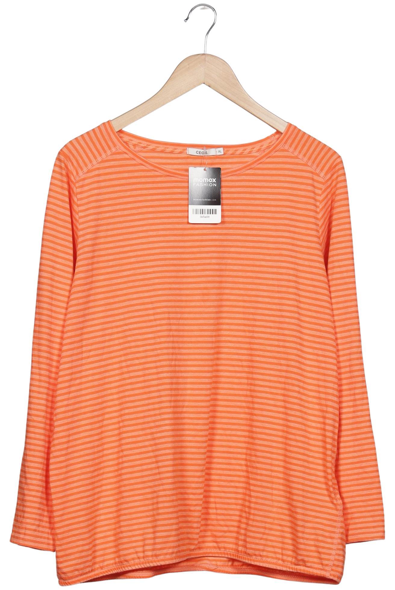 

Cecil Damen Langarmshirt, orange, Gr. 44