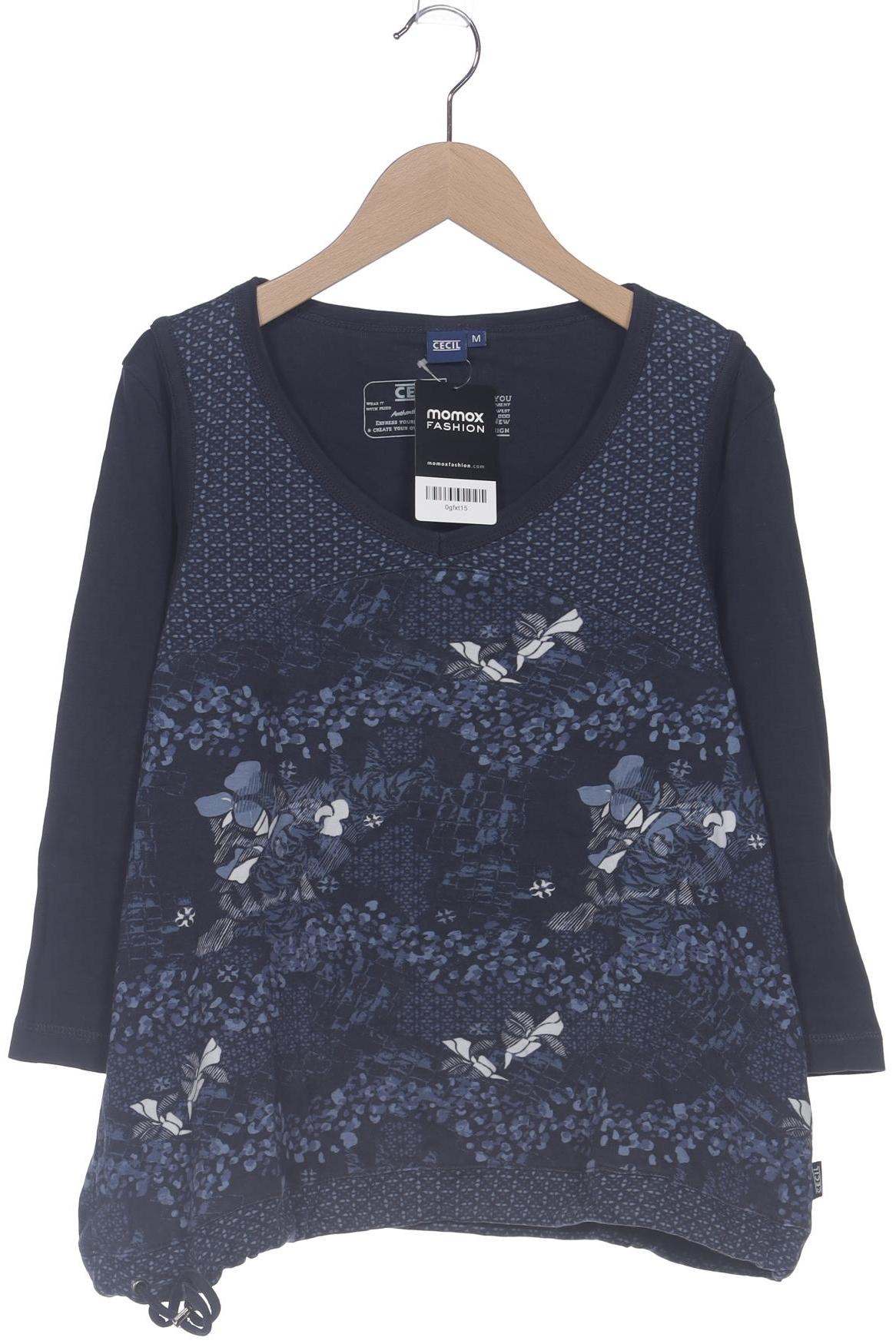 

Cecil Damen Langarmshirt, marineblau, Gr. 38