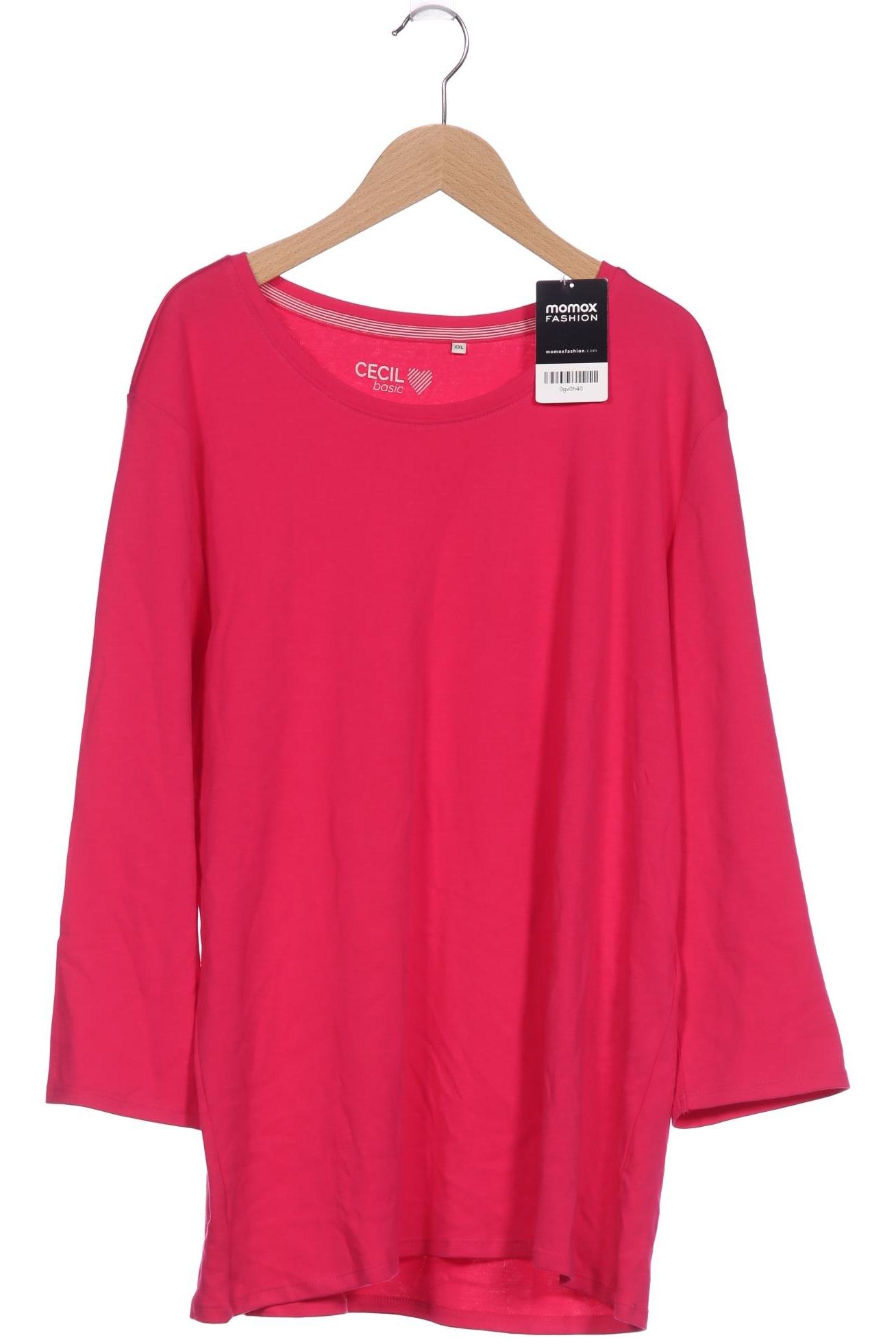 

Cecil Damen Langarmshirt, pink, Gr. 46