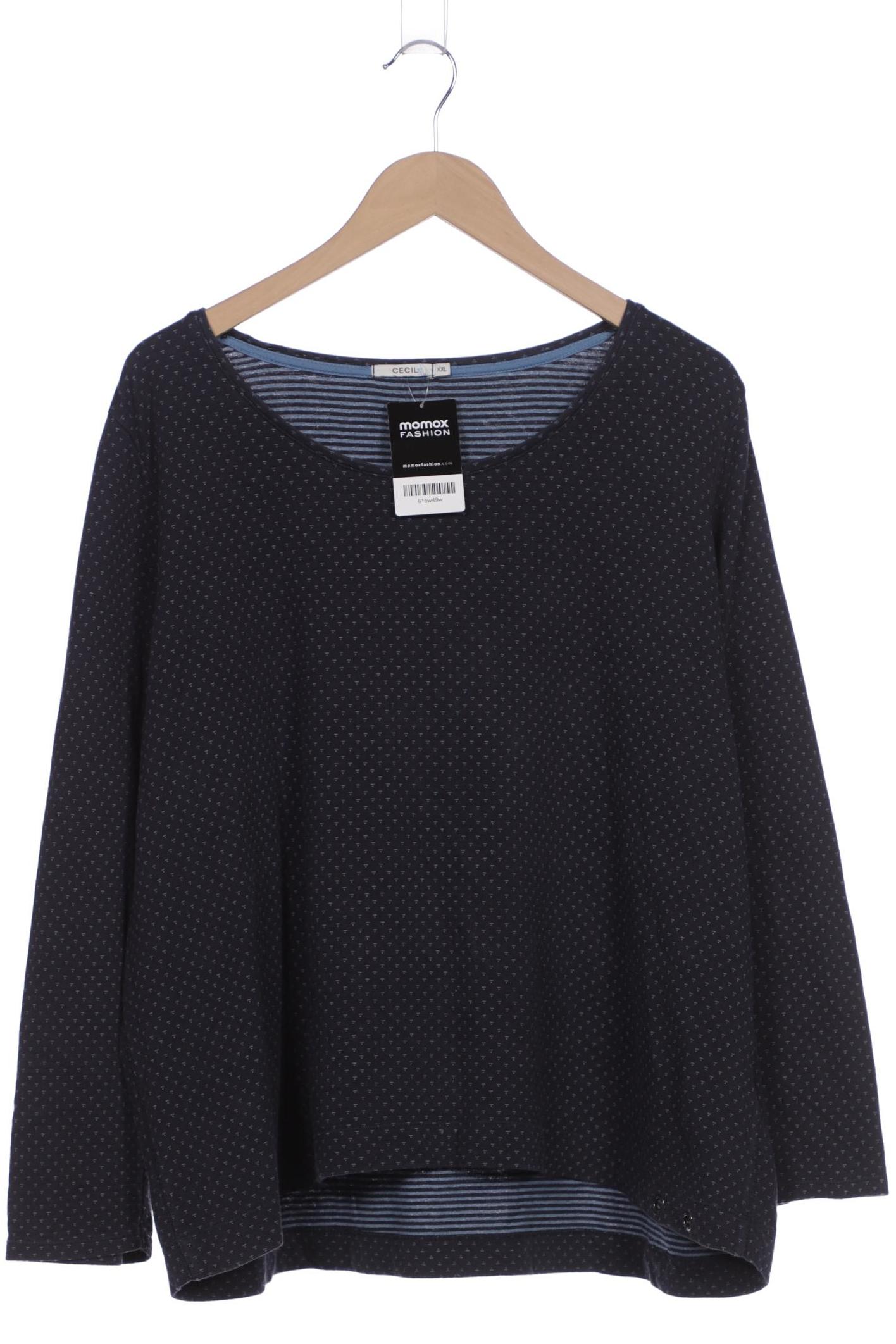 

Cecil Damen Langarmshirt, marineblau, Gr. 46
