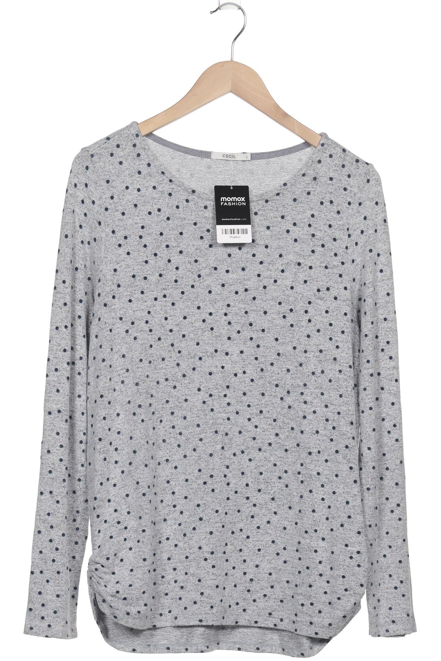 

Cecil Damen Langarmshirt, grau, Gr. 42