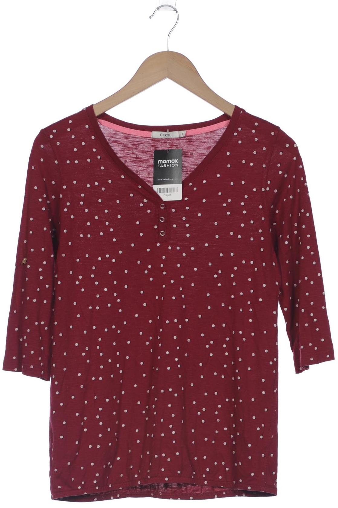 

Cecil Damen Langarmshirt, bordeaux, Gr. 36