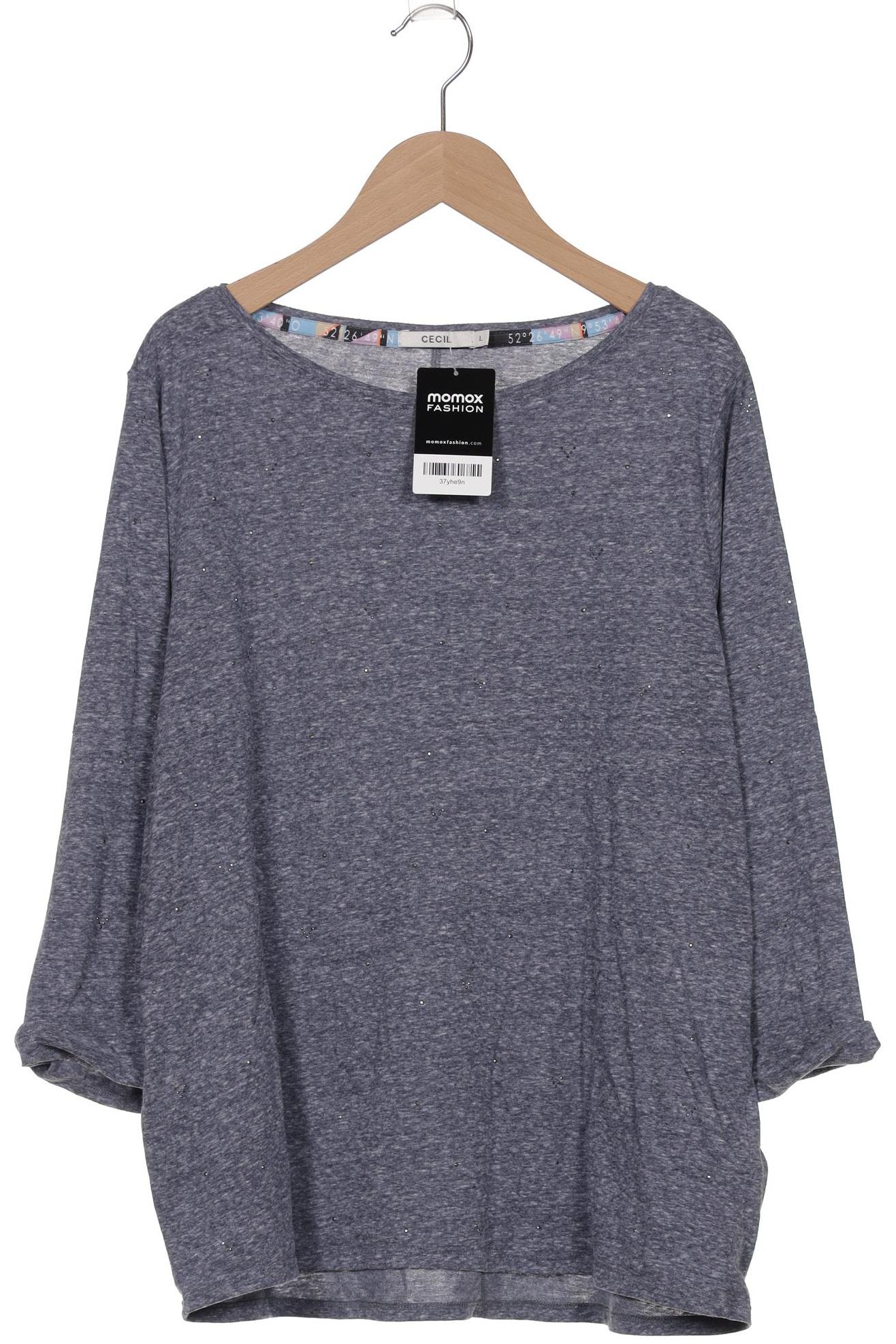 

Cecil Damen Langarmshirt, marineblau, Gr. 42