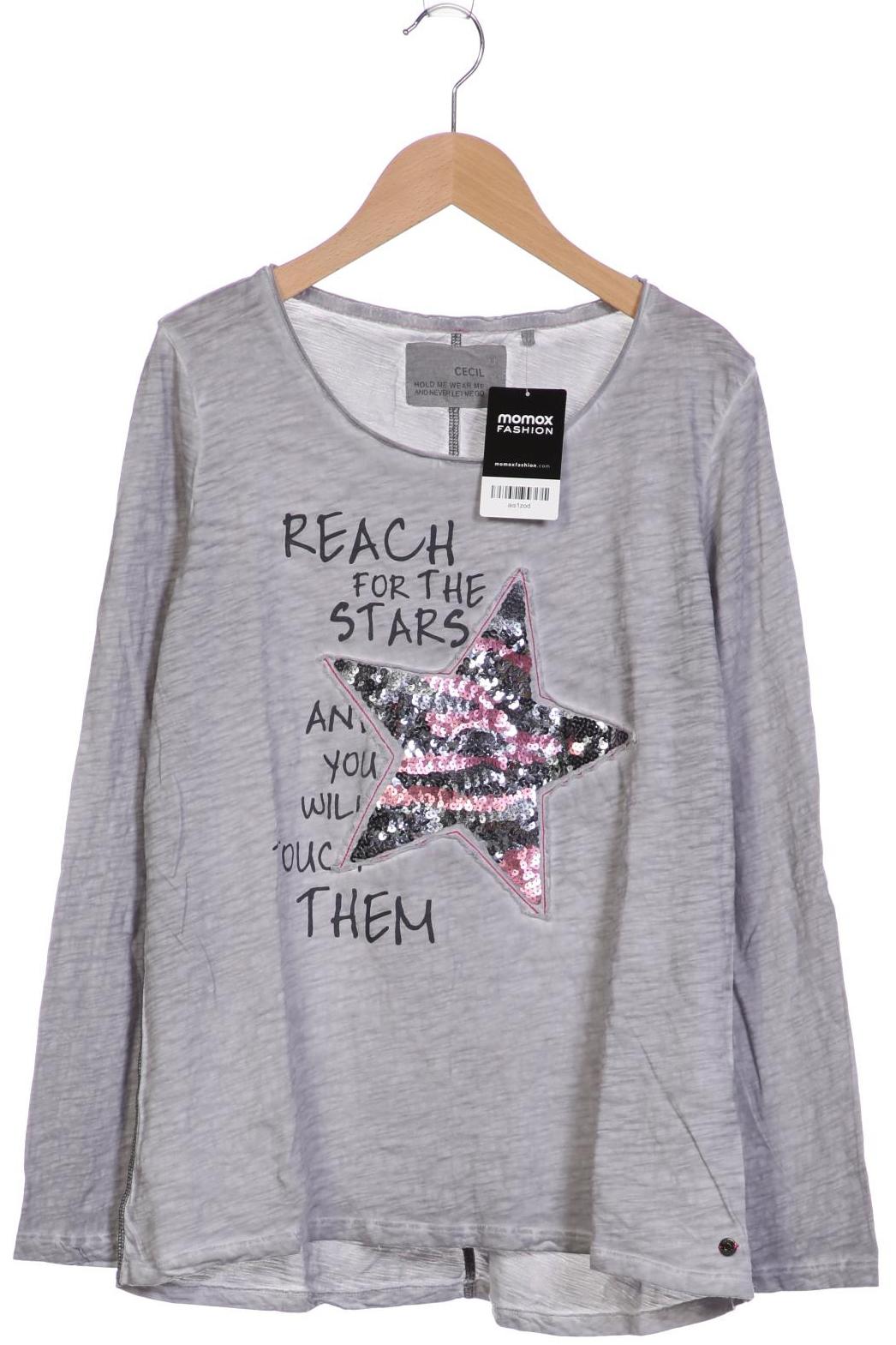 

CECIL Damen Langarmshirt, grau