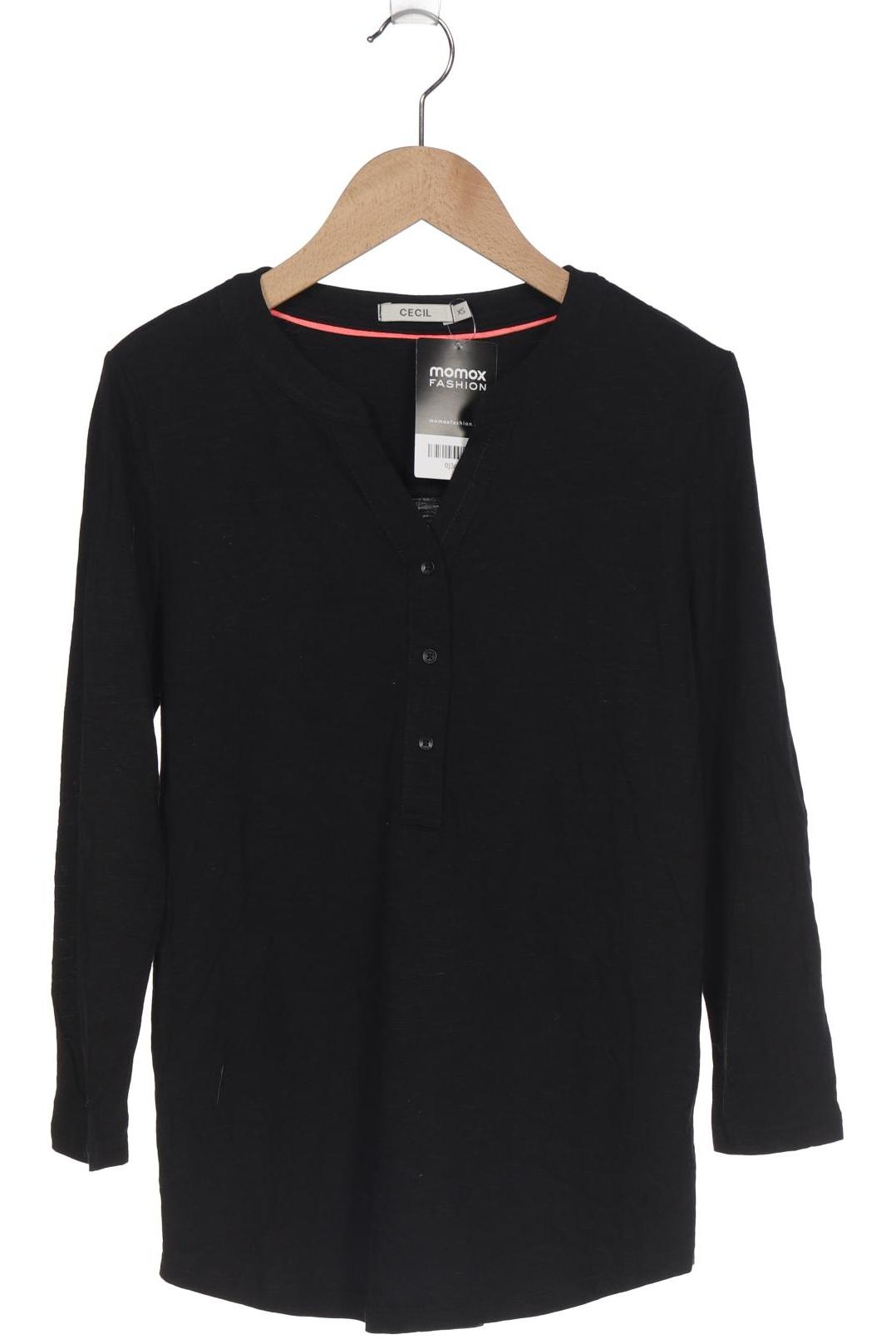

Cecil Damen Langarmshirt, schwarz, Gr. 34