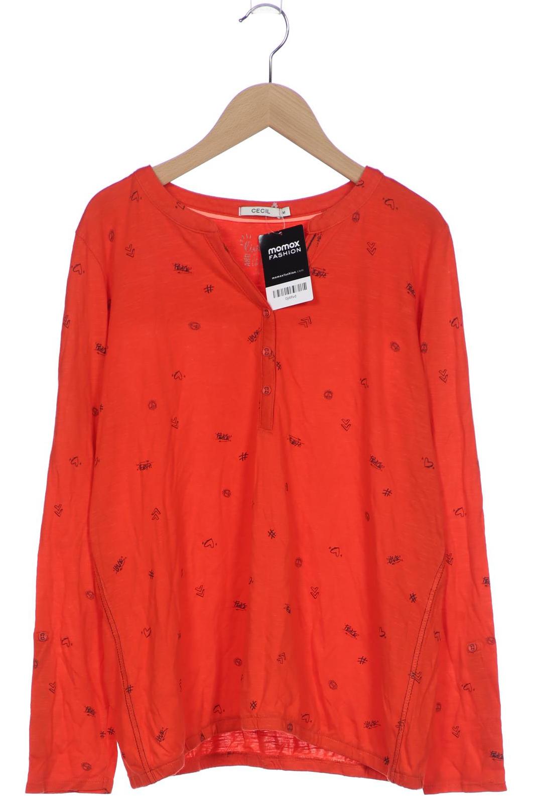 

Cecil Damen Langarmshirt, orange, Gr. 38