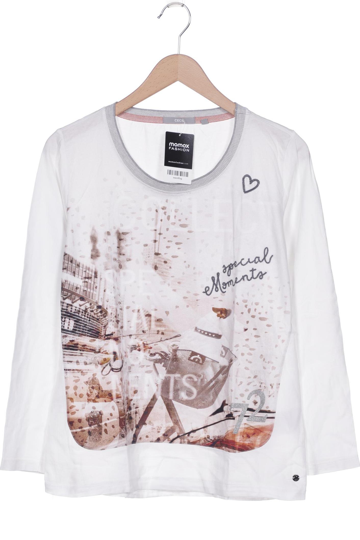 

CECIL Damen Langarmshirt, weiß