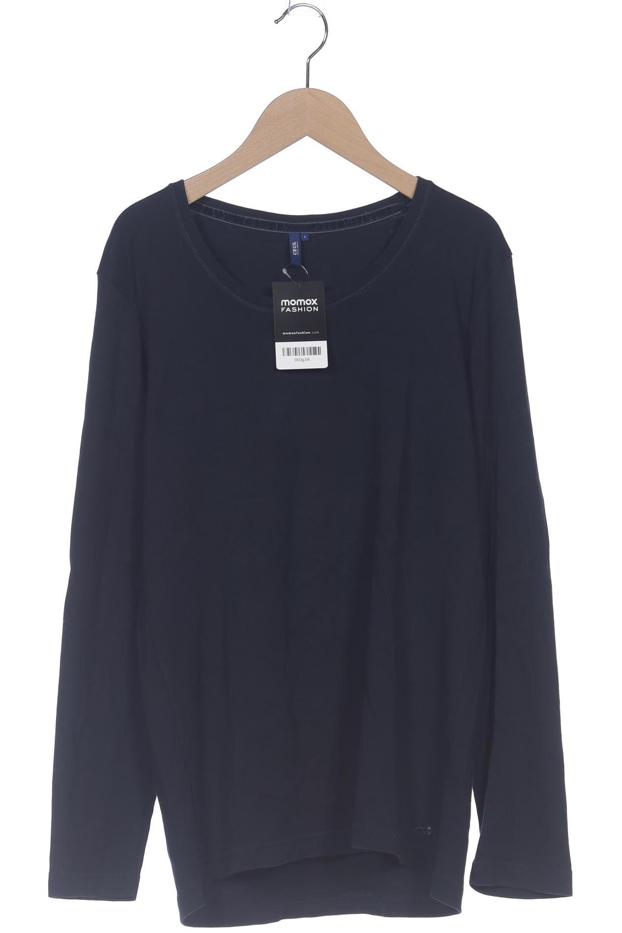 

Cecil Damen Langarmshirt, marineblau, Gr. 42