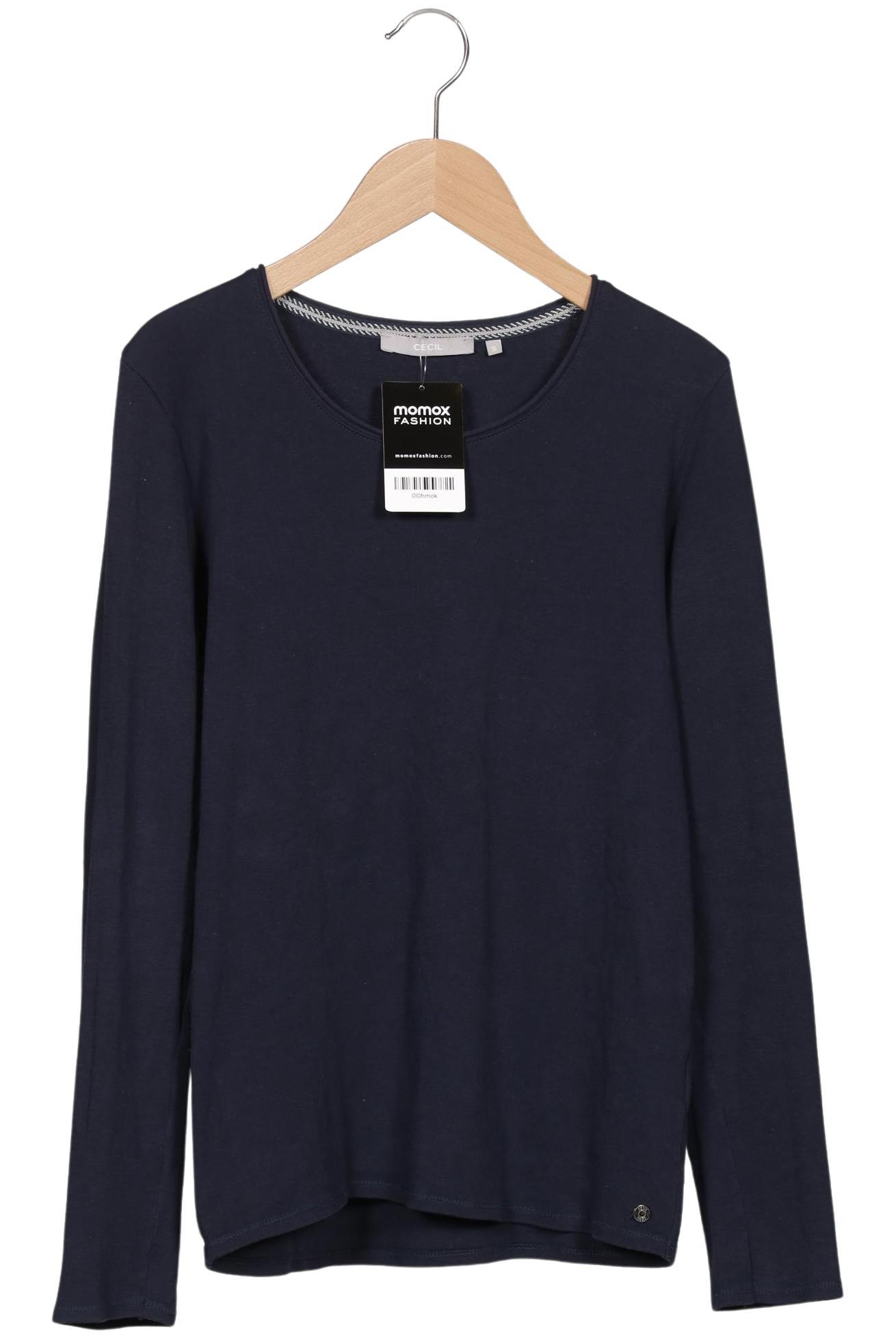 

Cecil Damen Langarmshirt, marineblau, Gr. 36