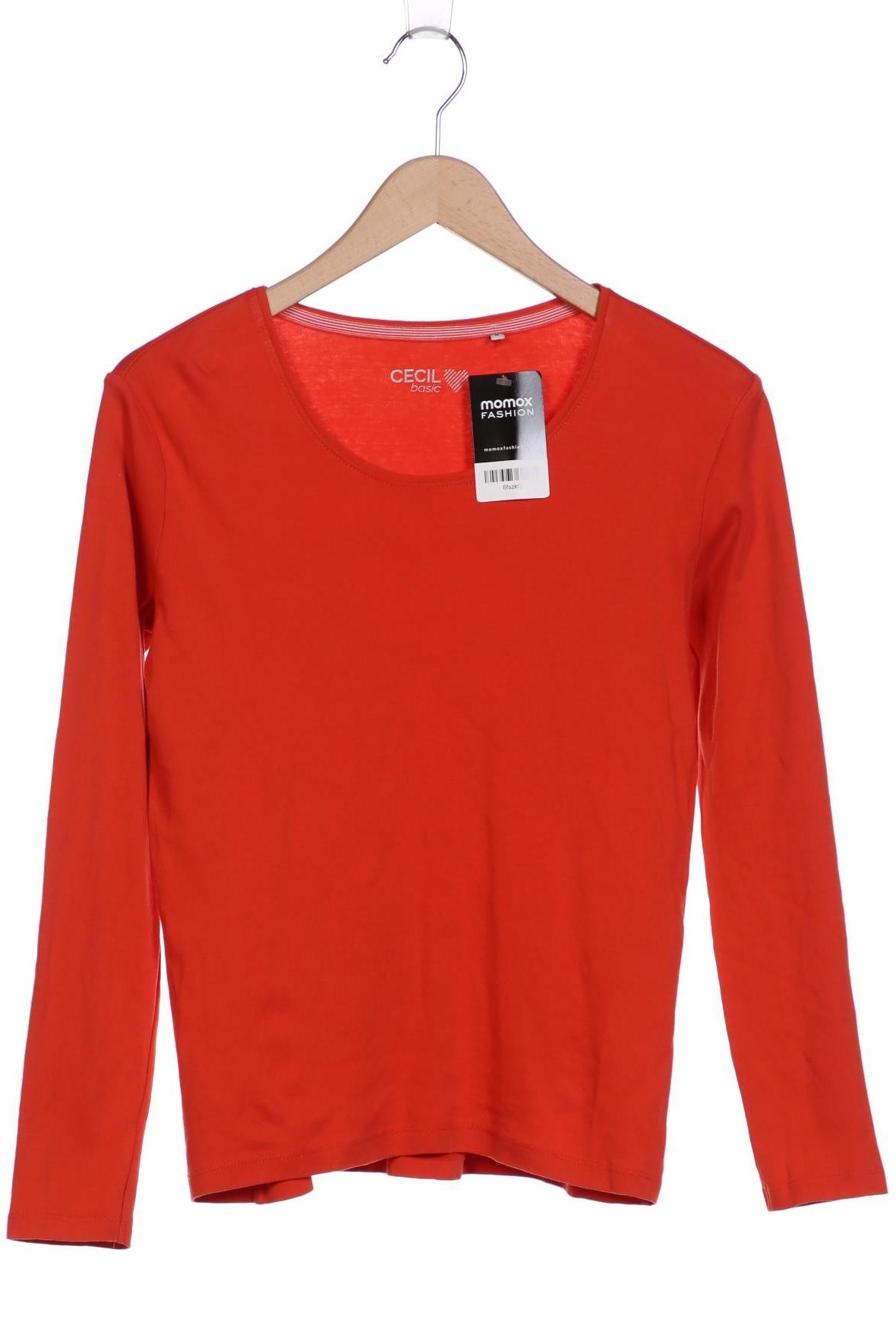 

Cecil Damen Langarmshirt, orange, Gr. 38