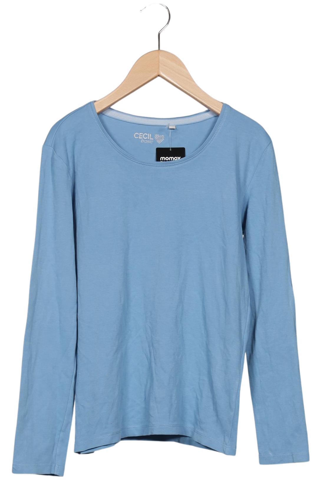 

Cecil Damen Langarmshirt, hellblau, Gr. 38
