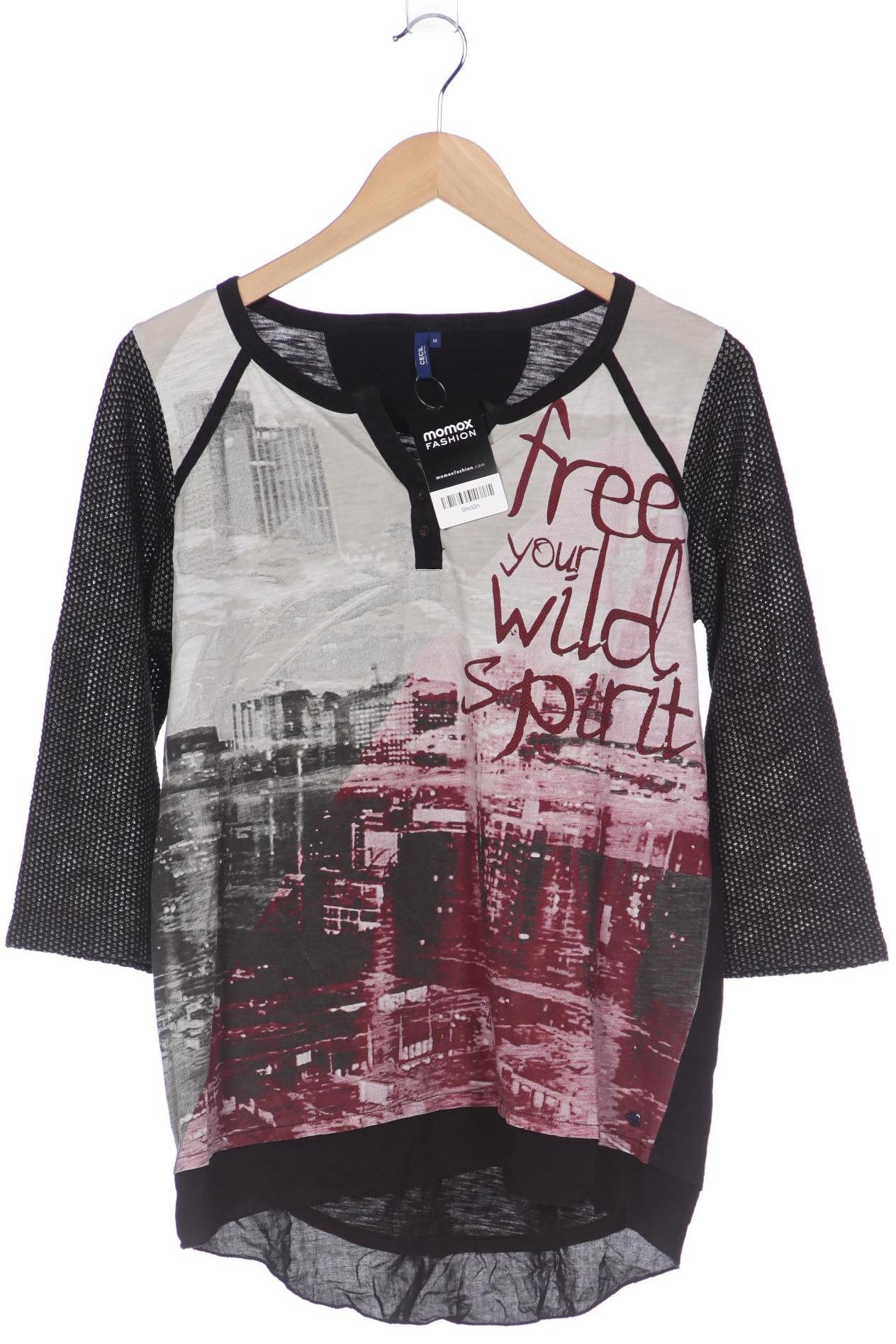 

CECIL Damen Langarmshirt, schwarz