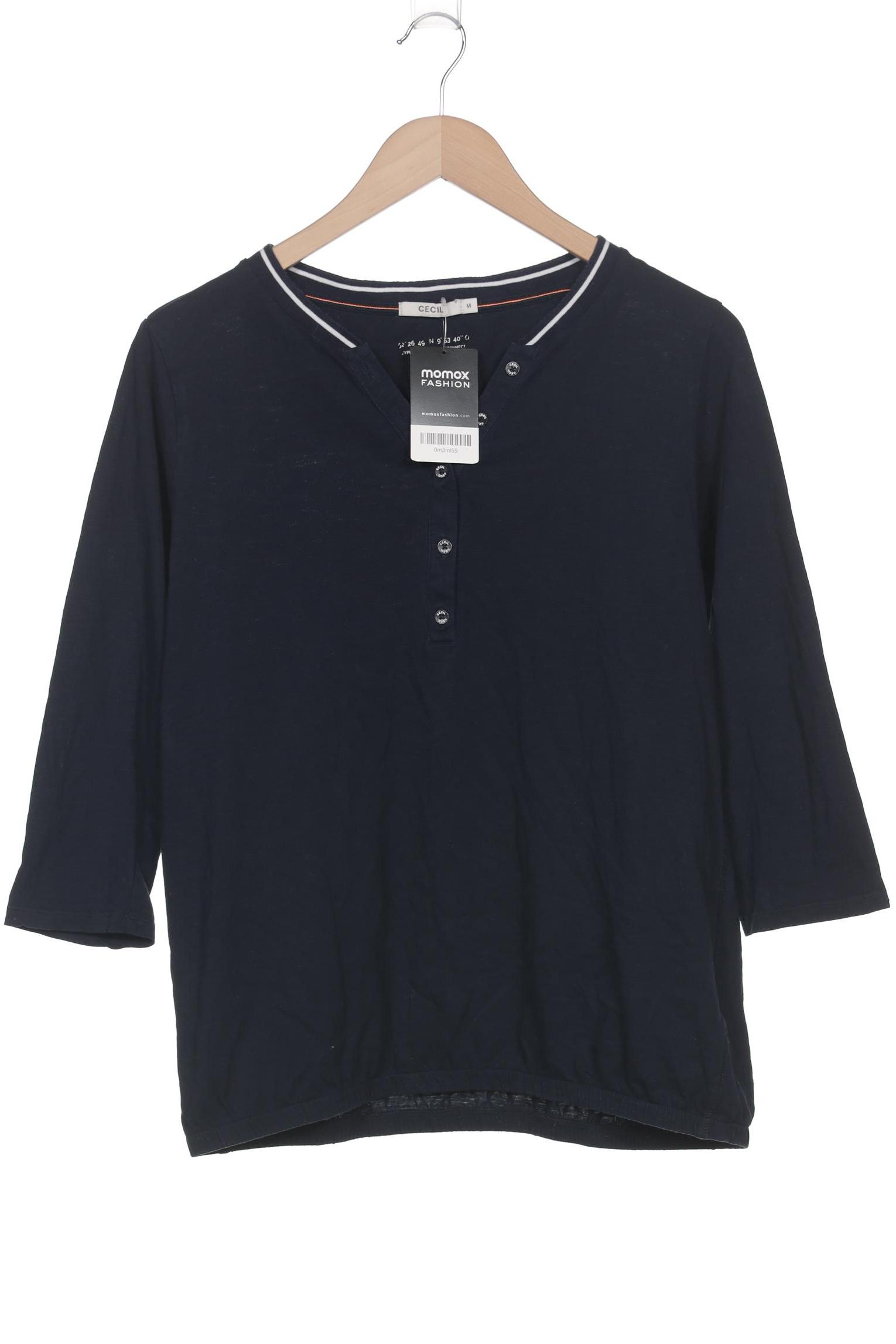 

Cecil Damen Langarmshirt, marineblau, Gr. 38
