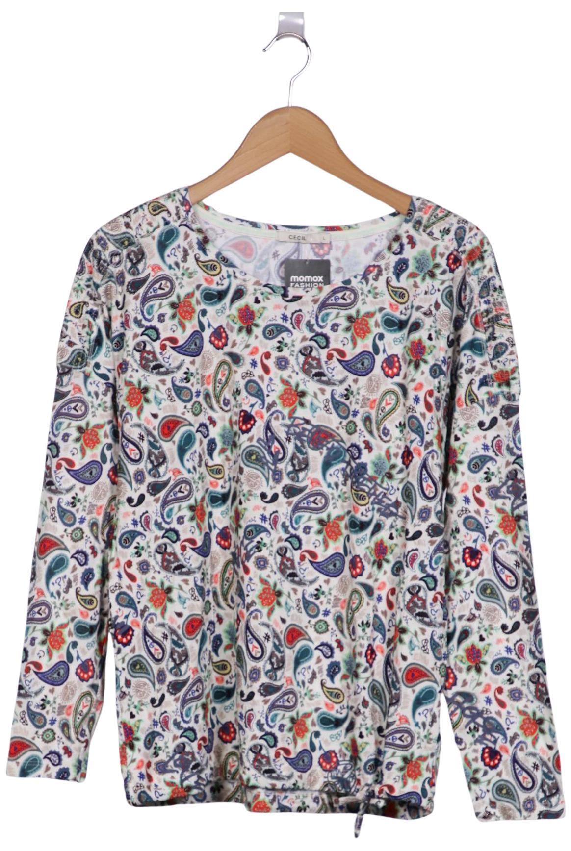 

Cecil Damen Langarmshirt, weiß, Gr. 42