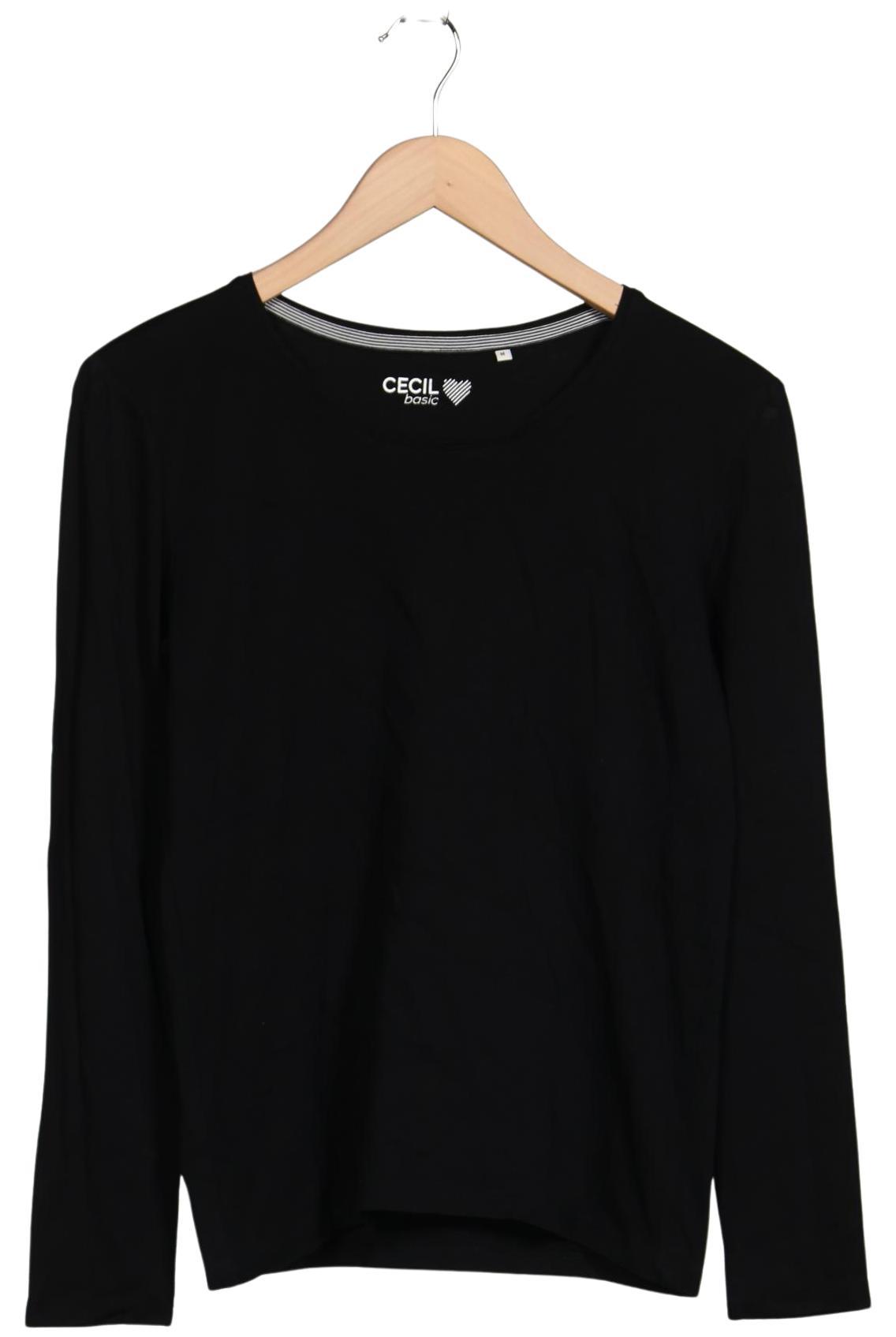 

Cecil Damen Langarmshirt, schwarz, Gr. 38