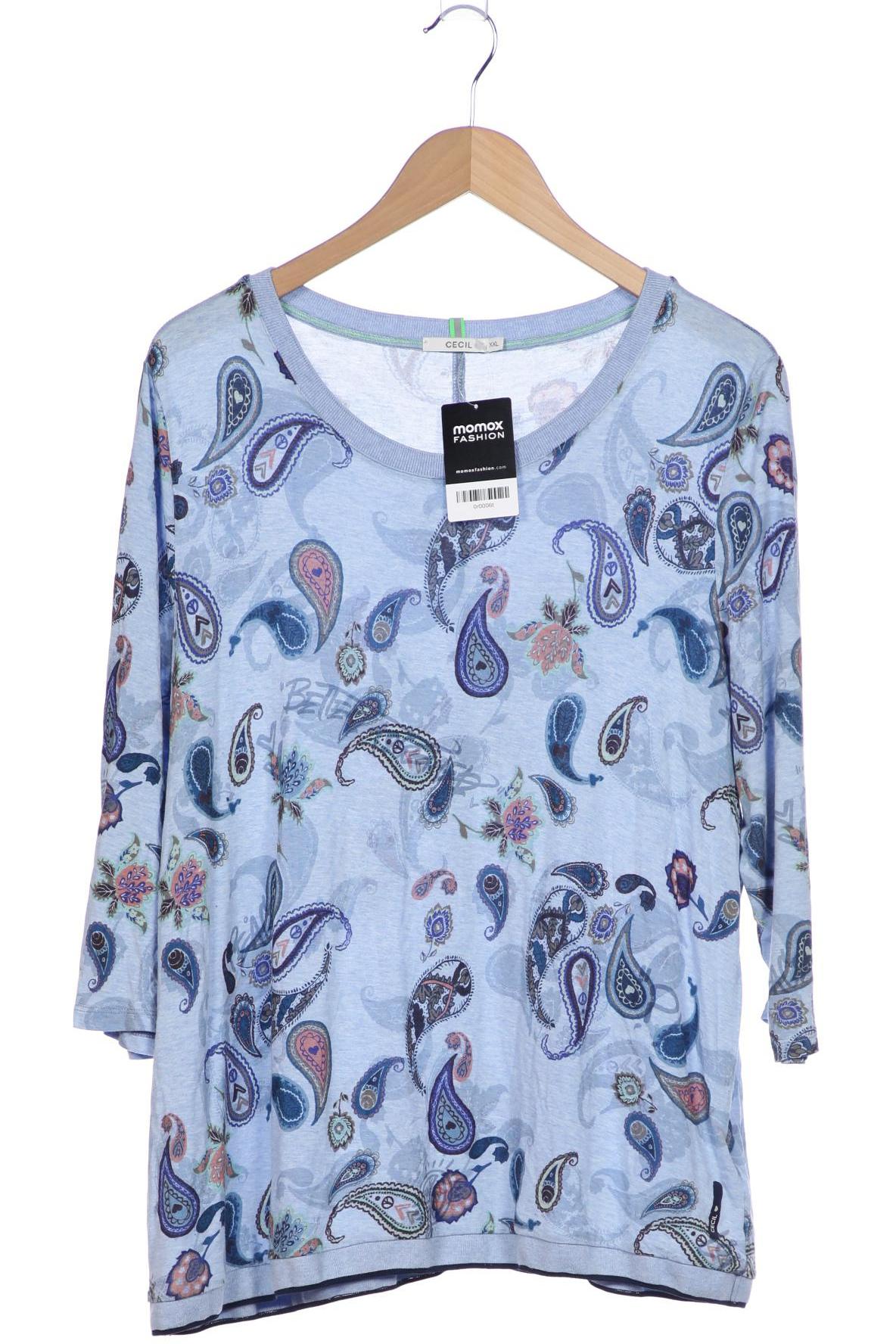 

Cecil Damen Langarmshirt, blau, Gr. 46