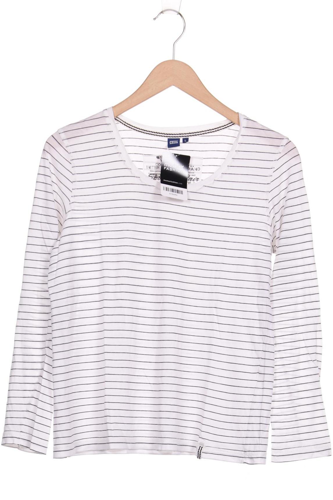 

Cecil Damen Langarmshirt, weiß, Gr. 42