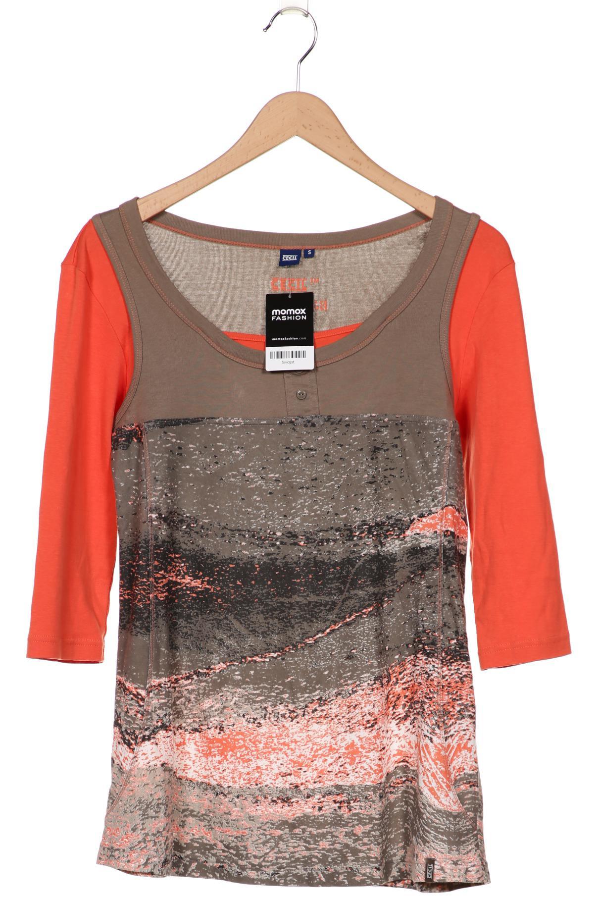 

CECIL Damen Langarmshirt, orange