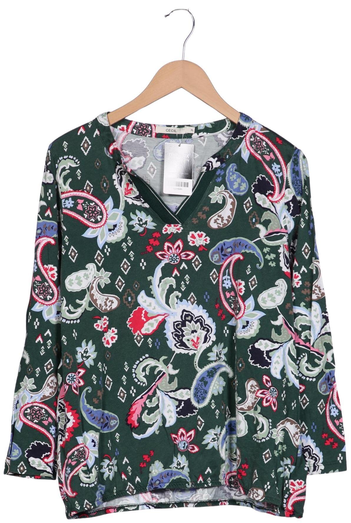 

Cecil Damen Langarmshirt, grün, Gr. 44