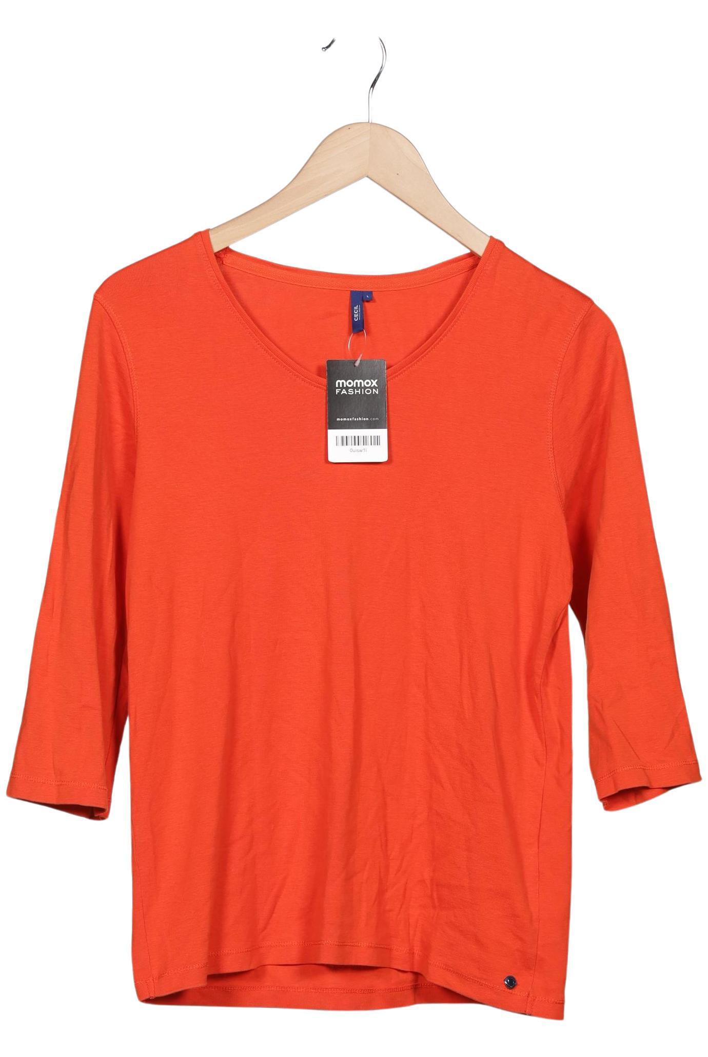 

Cecil Damen Langarmshirt, orange, Gr. 42