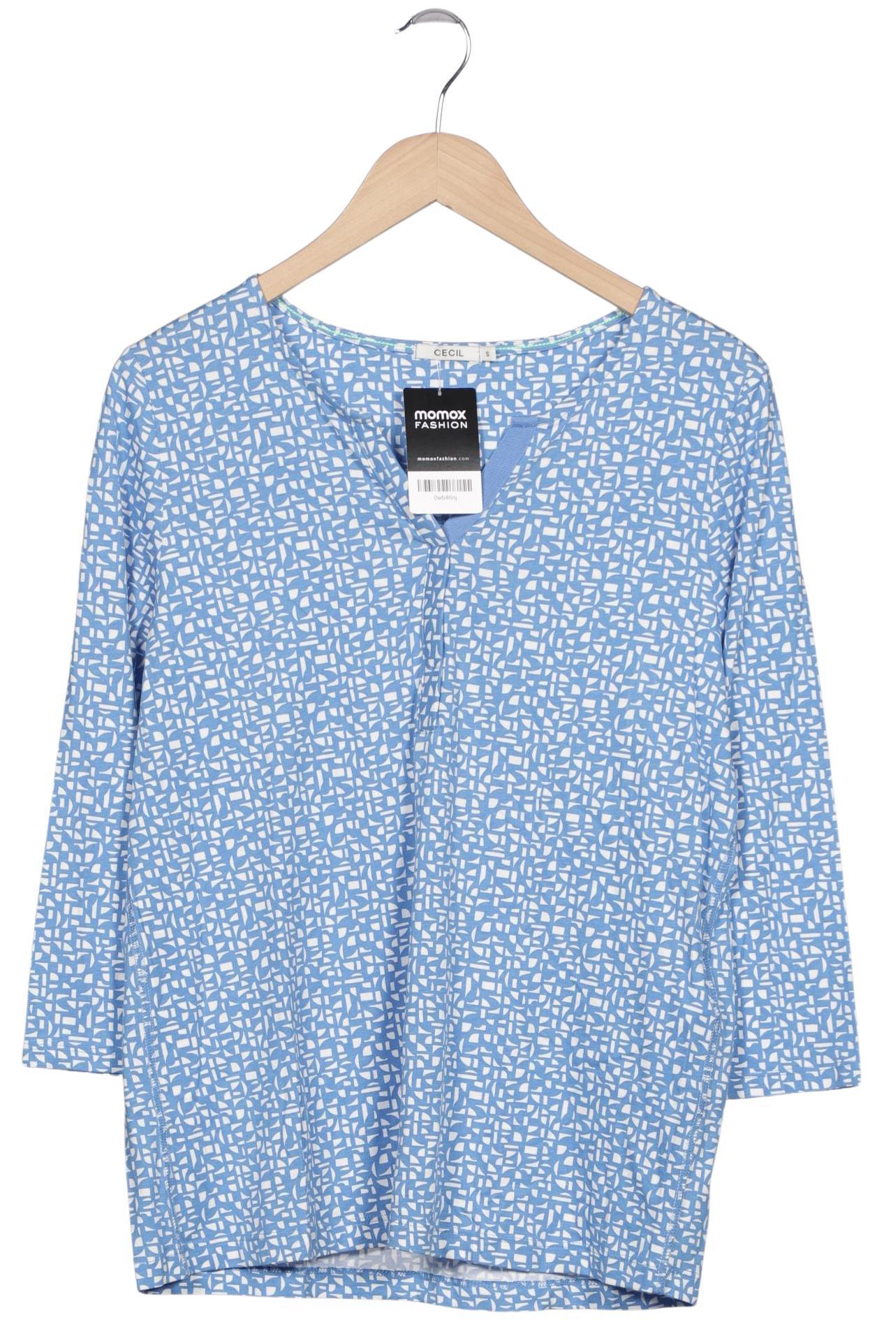 

Cecil Damen Langarmshirt, blau, Gr. 36