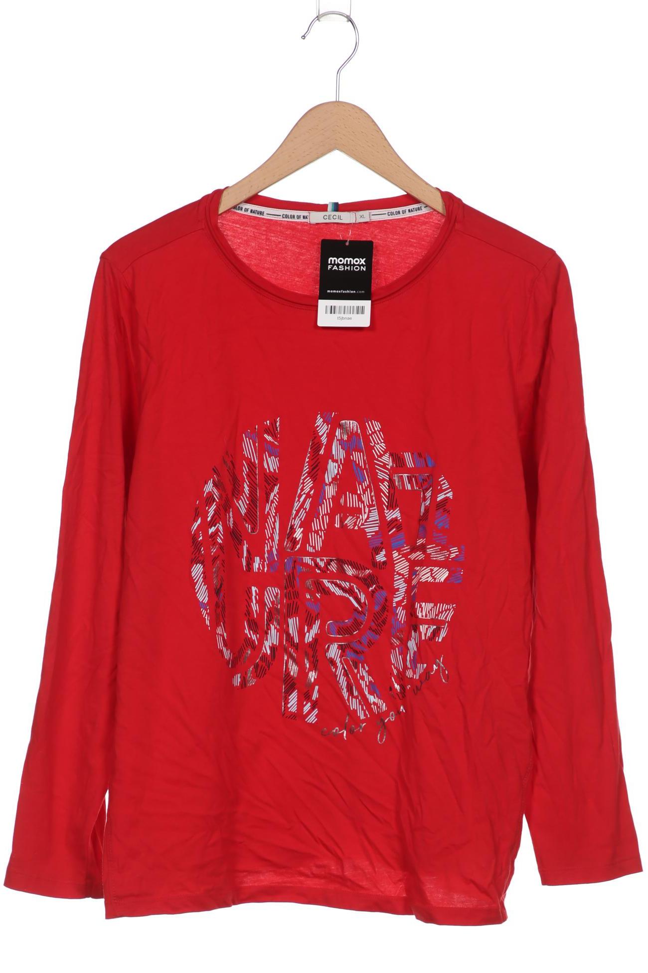 

Cecil Damen Langarmshirt, rot, Gr. 44
