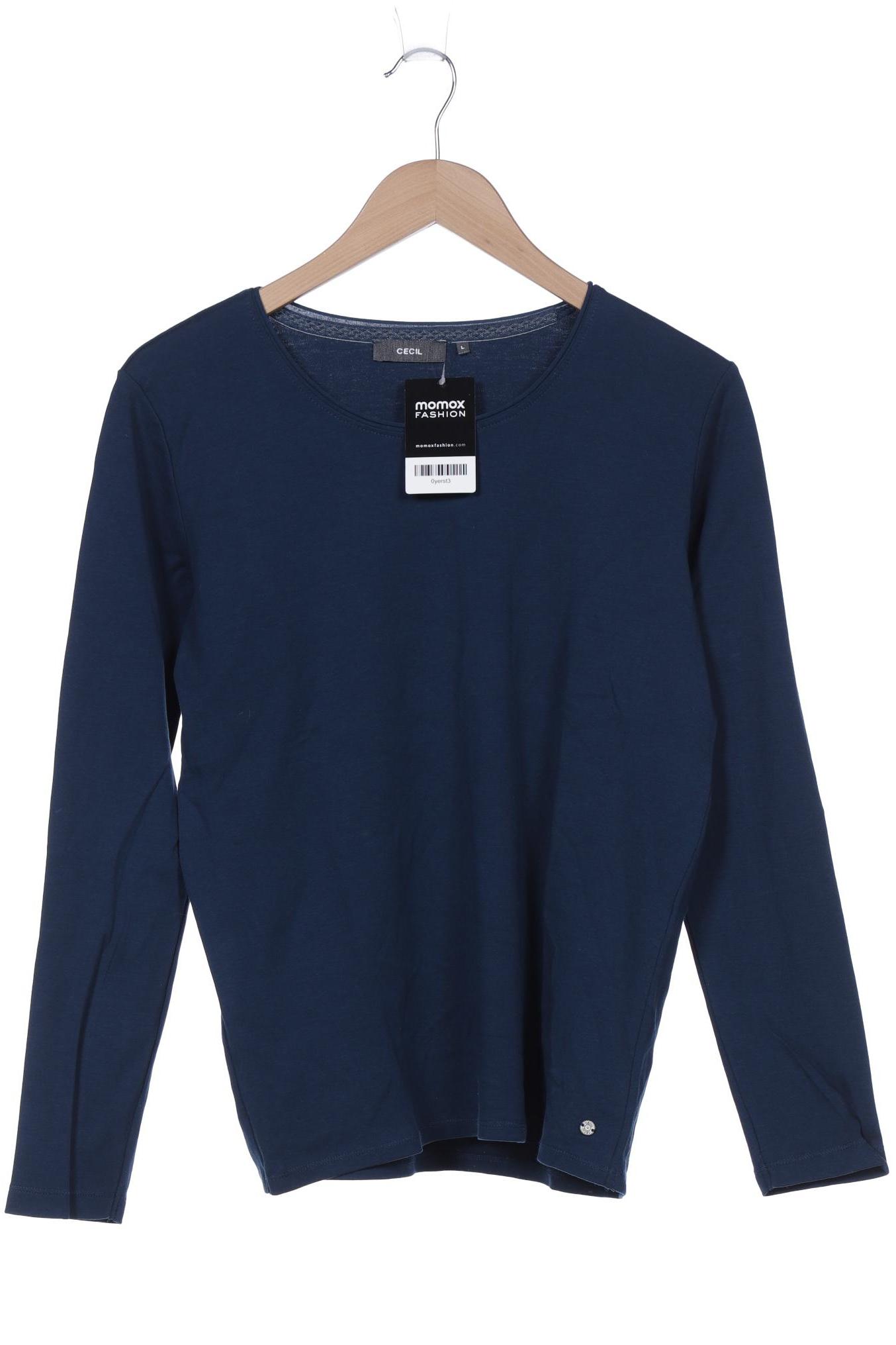 

Cecil Damen Langarmshirt, marineblau, Gr. 42