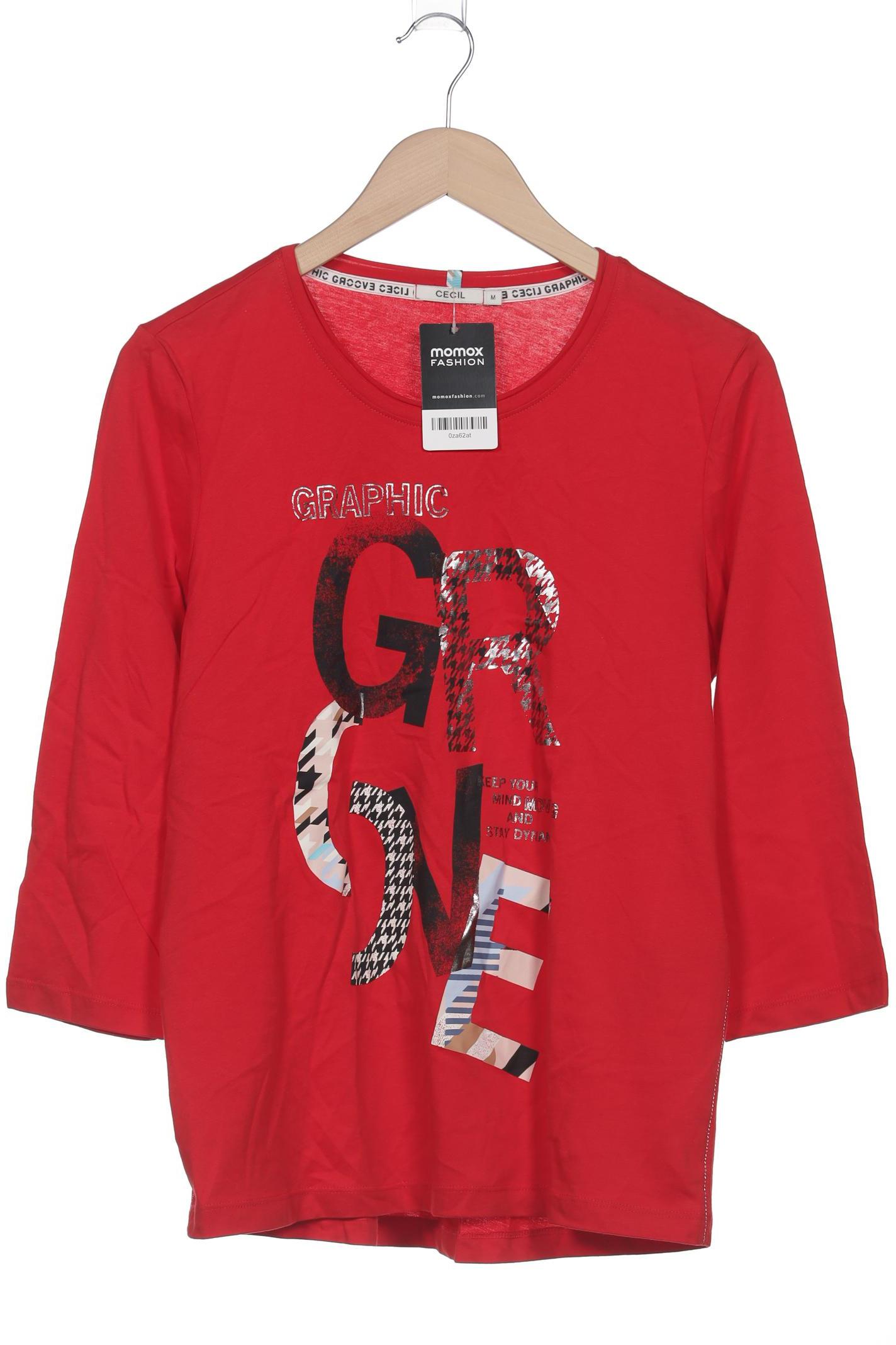 

Cecil Damen Langarmshirt, rot, Gr. 38