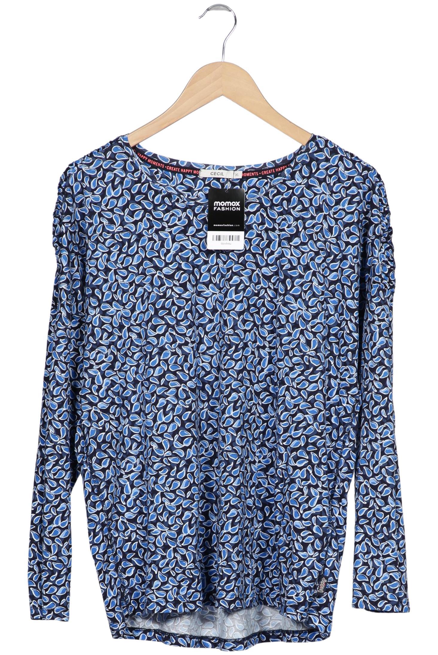 

Cecil Damen Langarmshirt, marineblau, Gr. 44