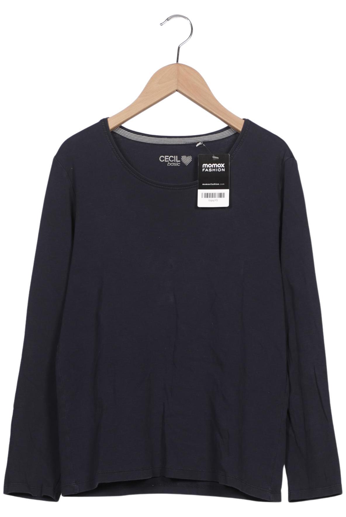 

Cecil Damen Langarmshirt, marineblau, Gr. 42