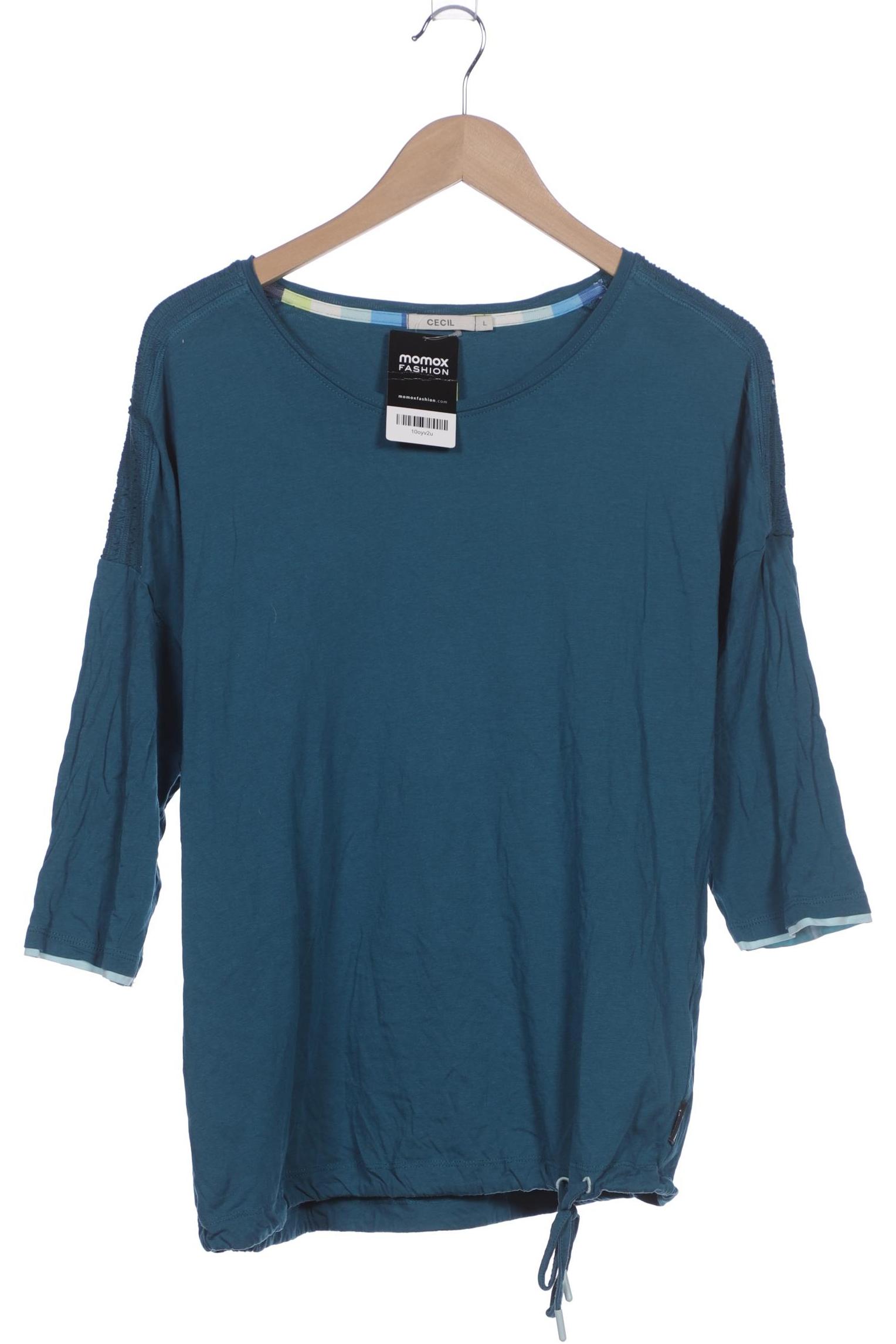 

Cecil Damen Langarmshirt, blau, Gr. 42