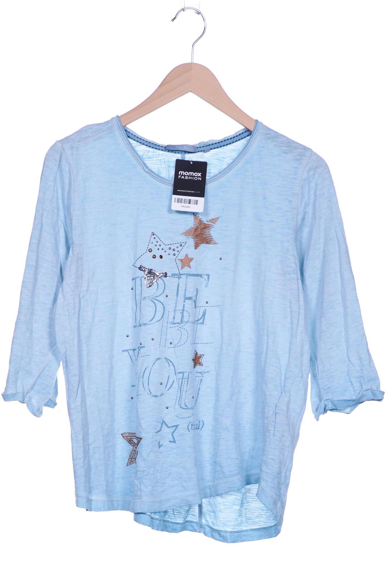 

Cecil Damen Langarmshirt, blau, Gr. 42