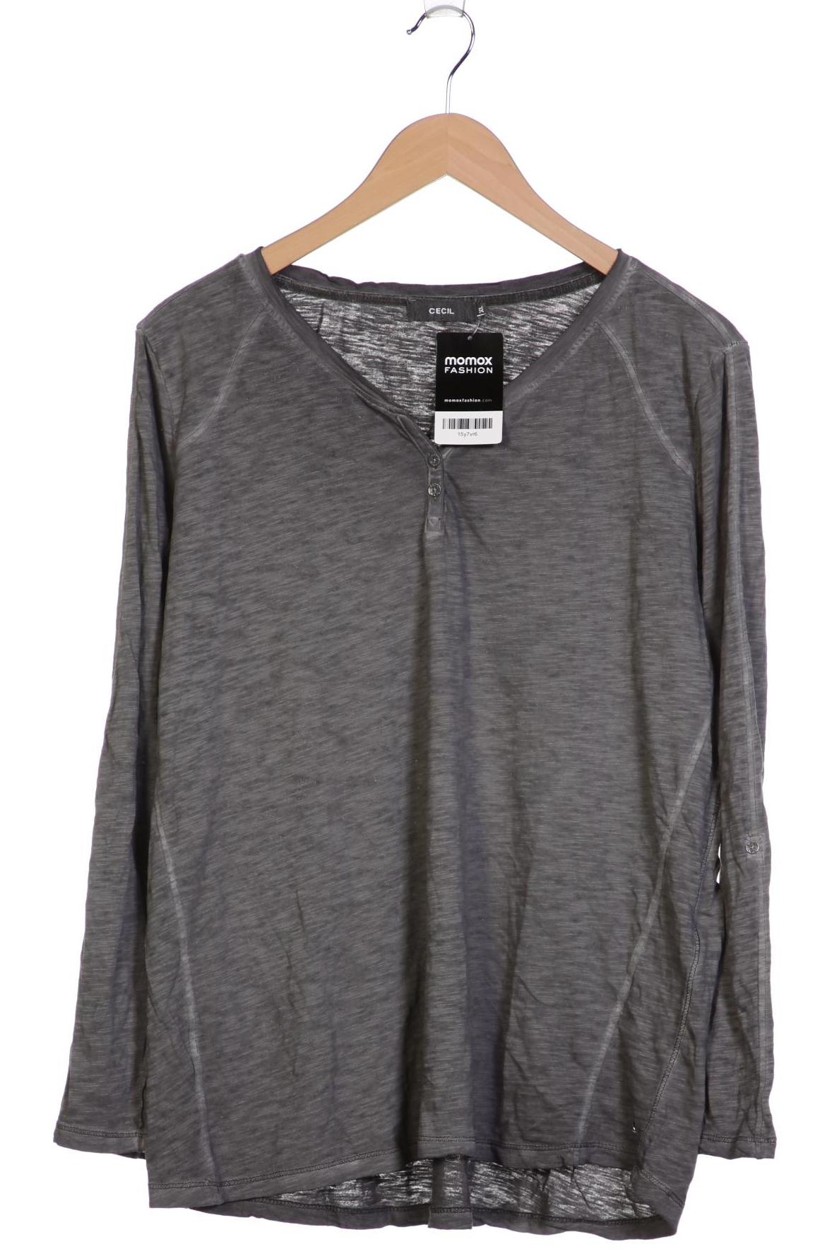 

Cecil Damen Langarmshirt, grau, Gr. 44