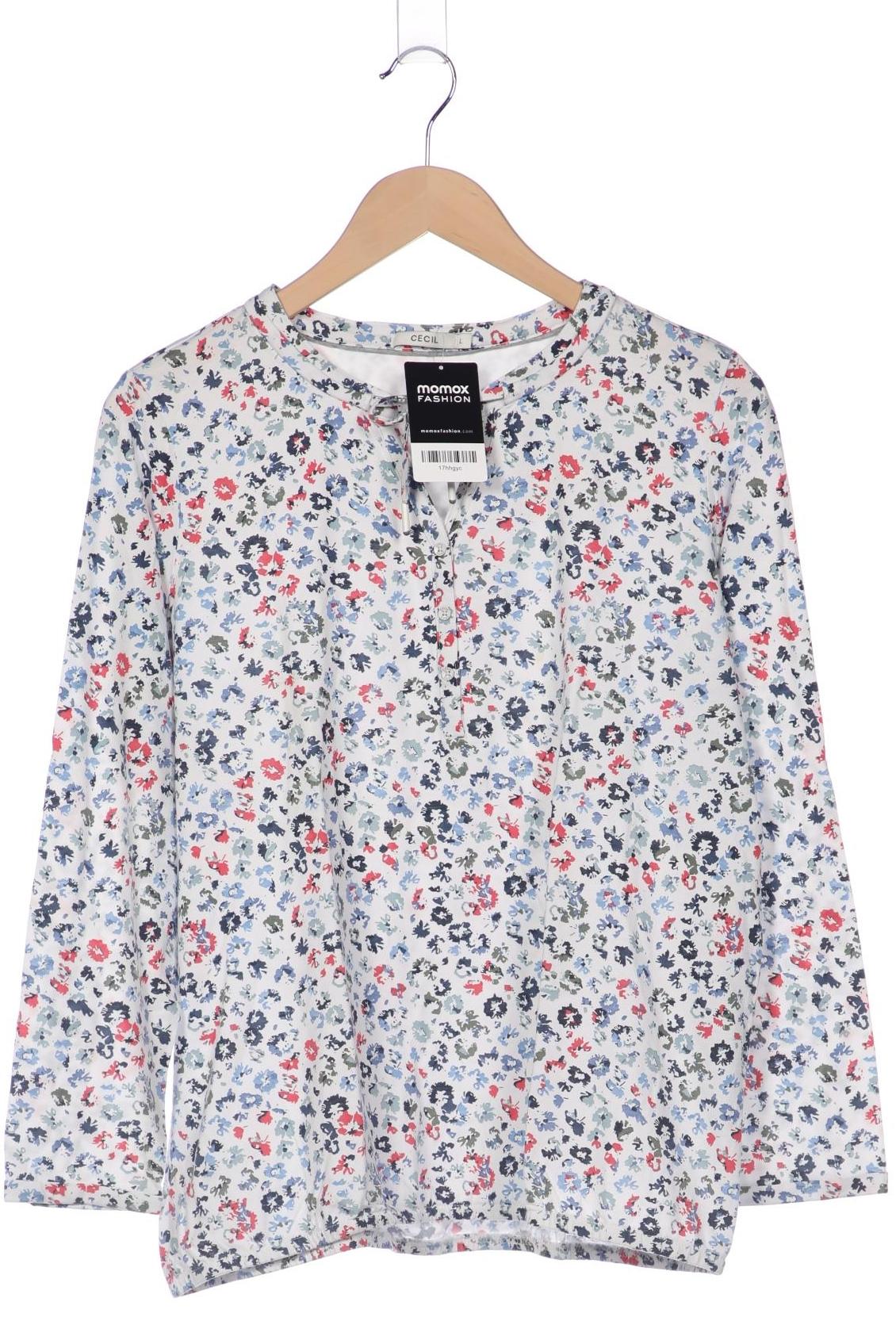 

Cecil Damen Langarmshirt, weiß, Gr. 42