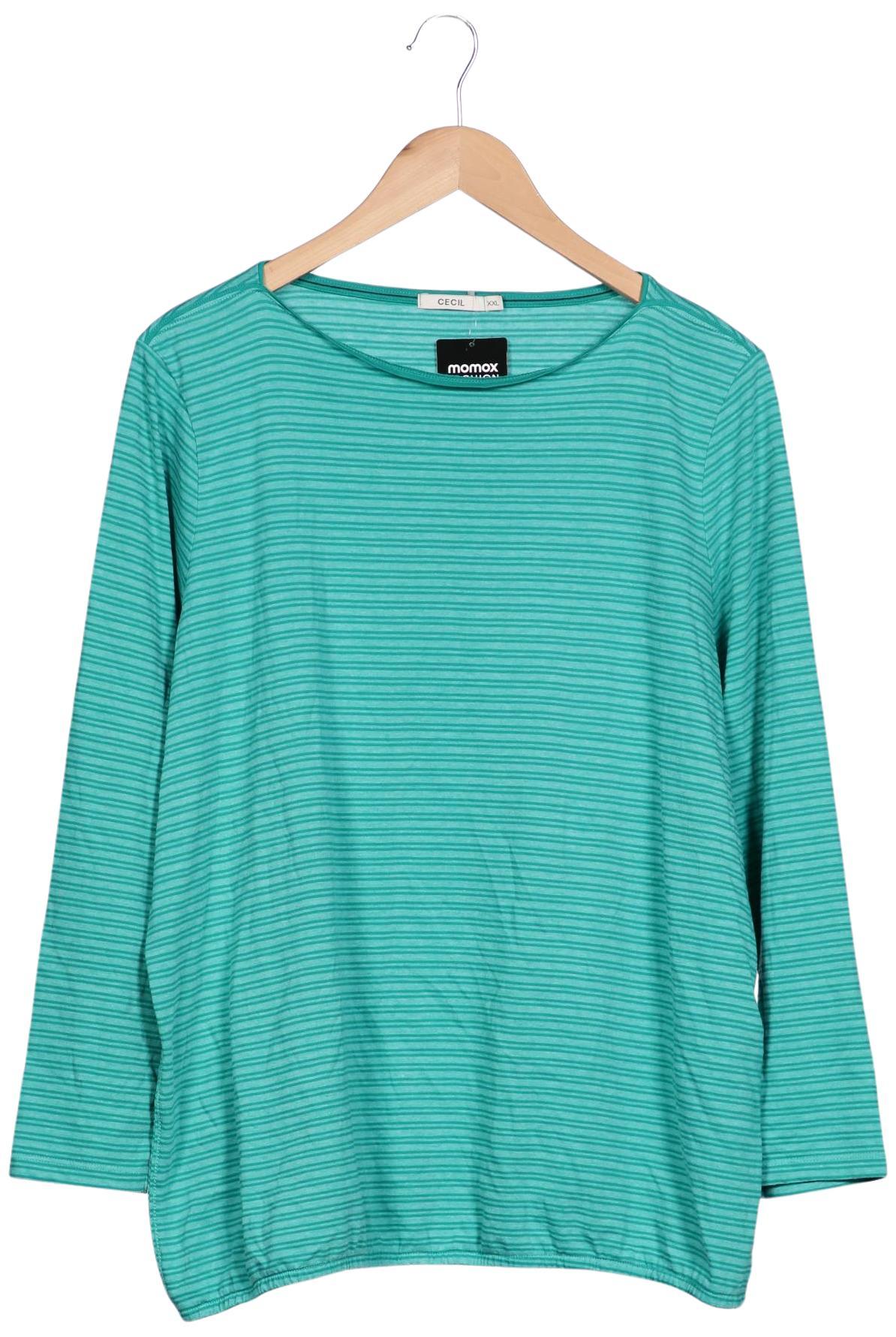 

Cecil Damen Langarmshirt, türkis, Gr. 46