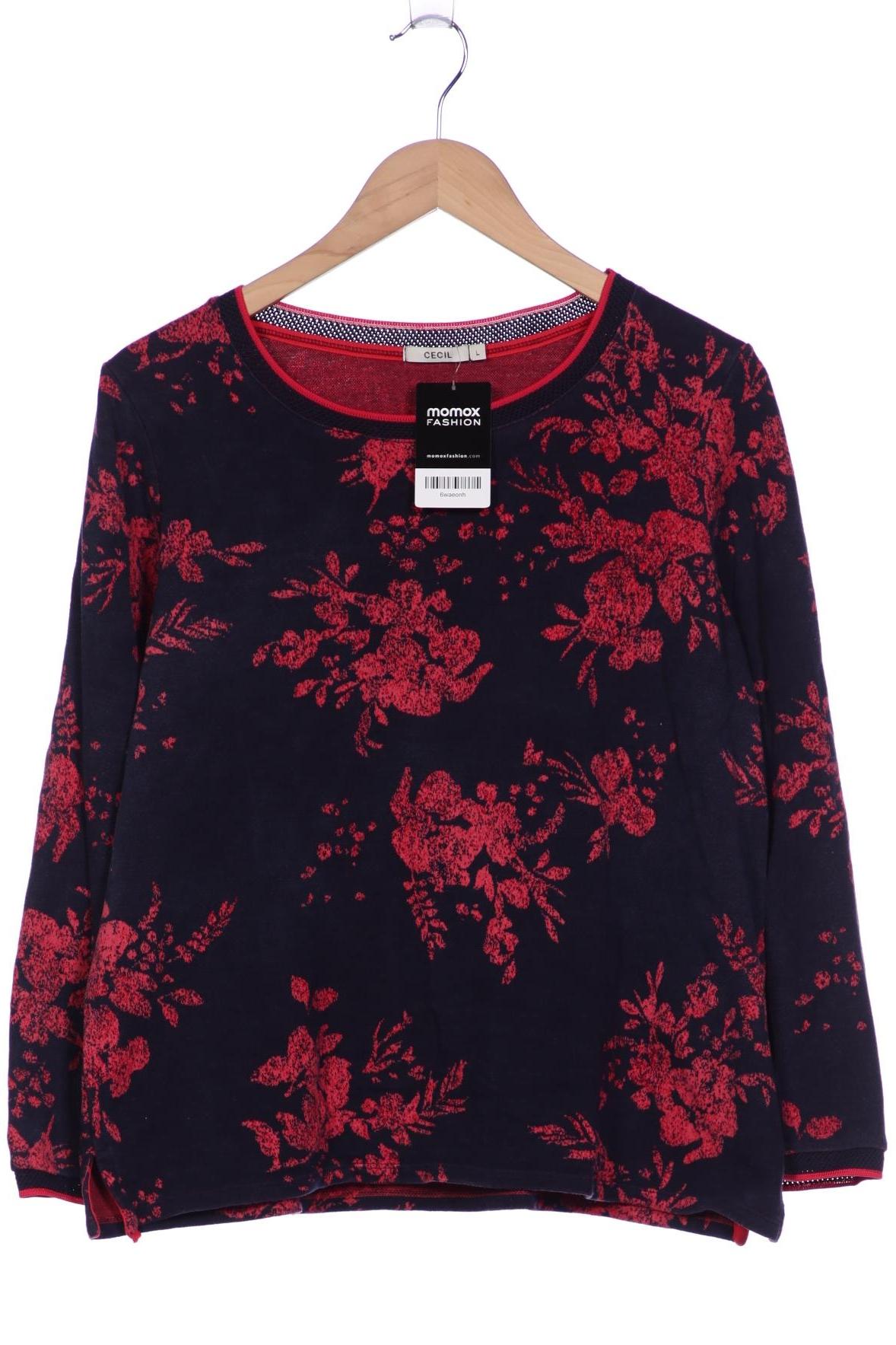 

Cecil Damen Langarmshirt, marineblau, Gr. 42