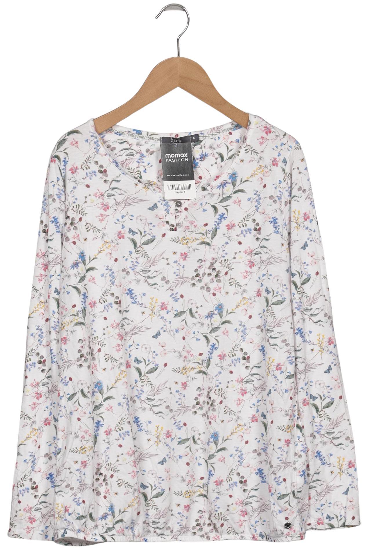 

Cecil Damen Langarmshirt, weiß, Gr. 38