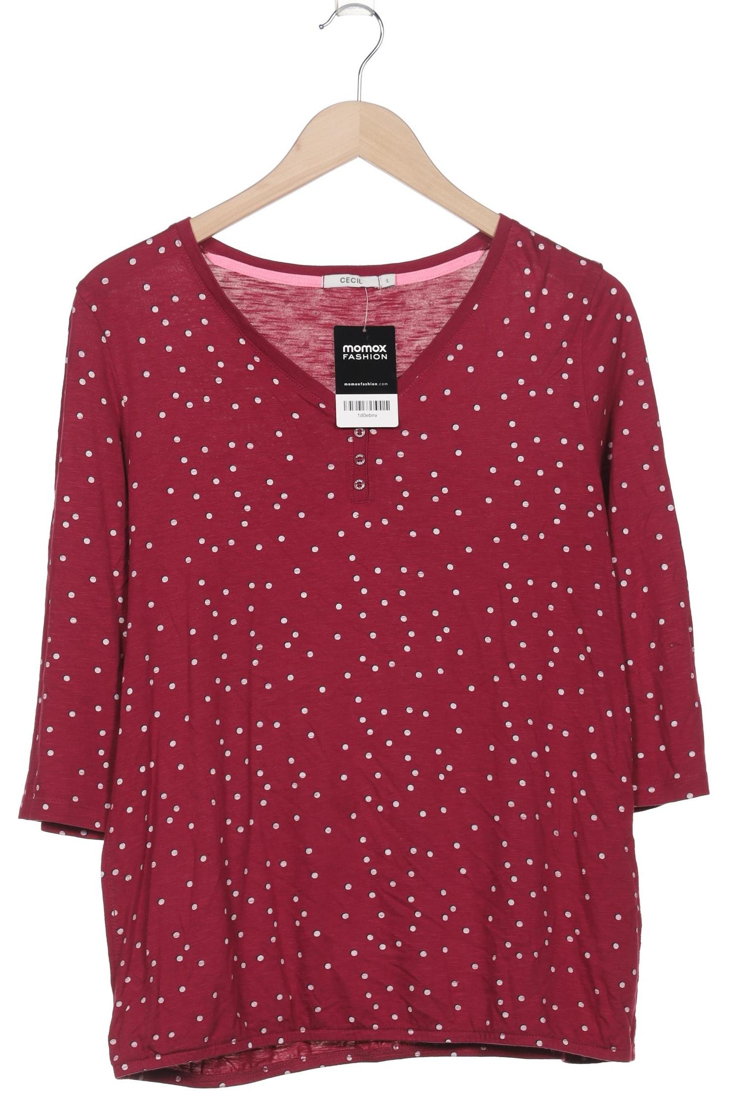 

Cecil Damen Langarmshirt, pink, Gr. 42