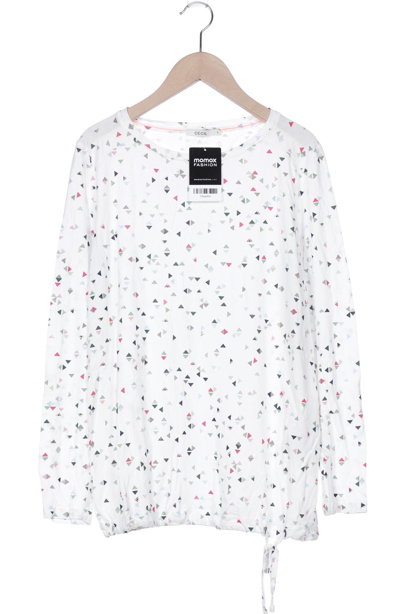 

Cecil Damen Langarmshirt, cremeweiß, Gr. 42