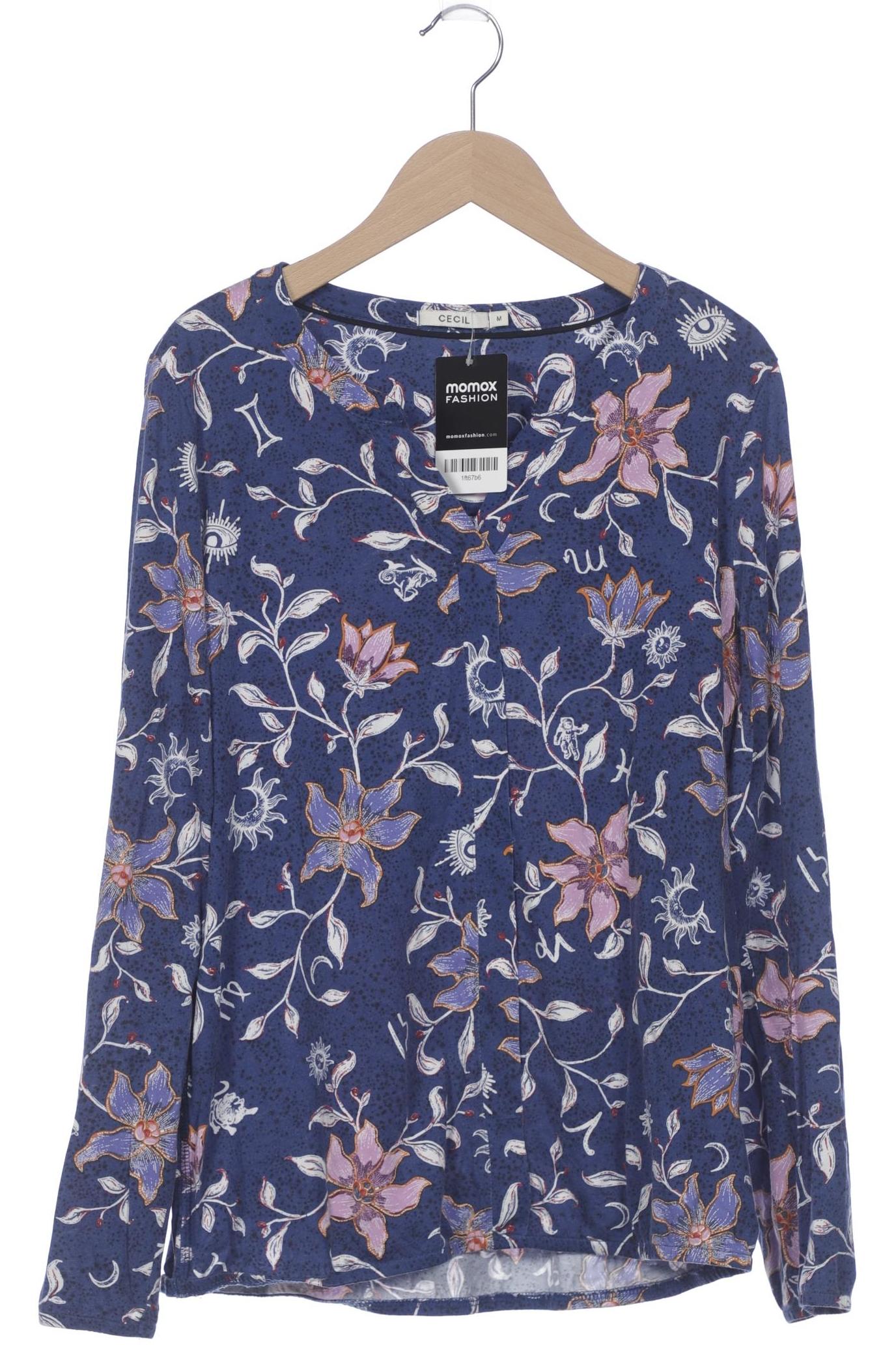 

Cecil Damen Langarmshirt, marineblau, Gr. 38