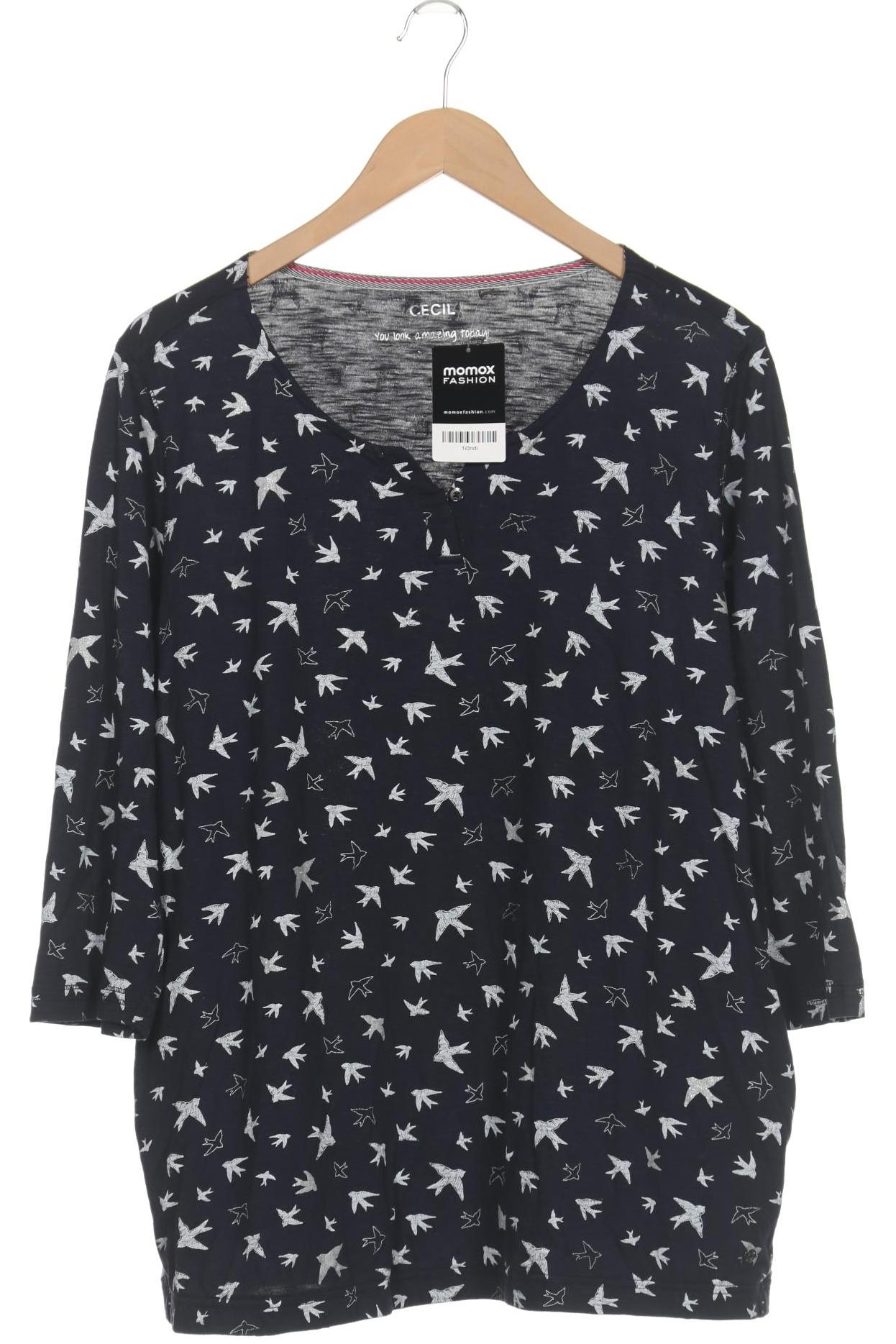 

Cecil Damen Langarmshirt, marineblau, Gr. 46