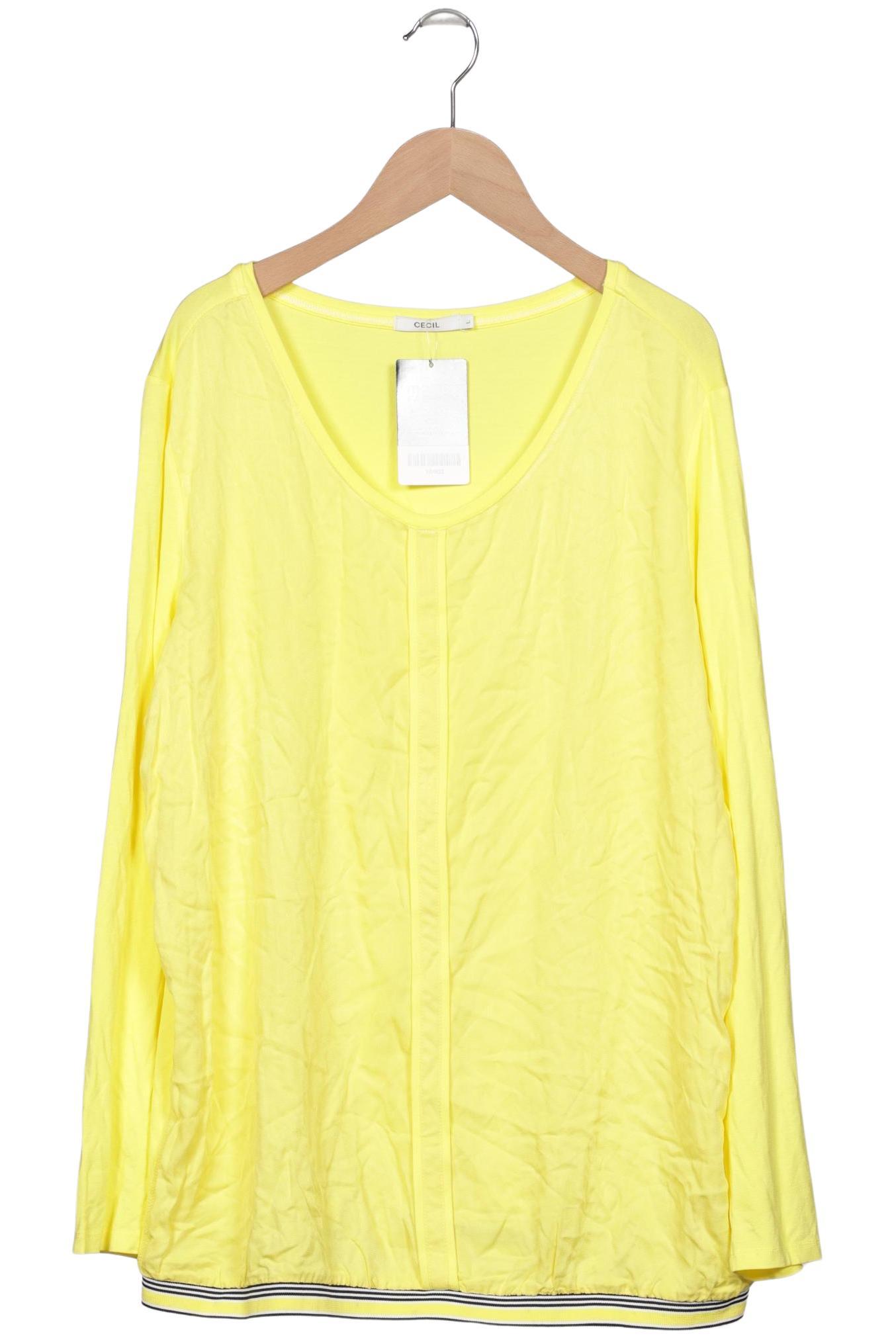 

Cecil Damen Langarmshirt, gelb, Gr. 42
