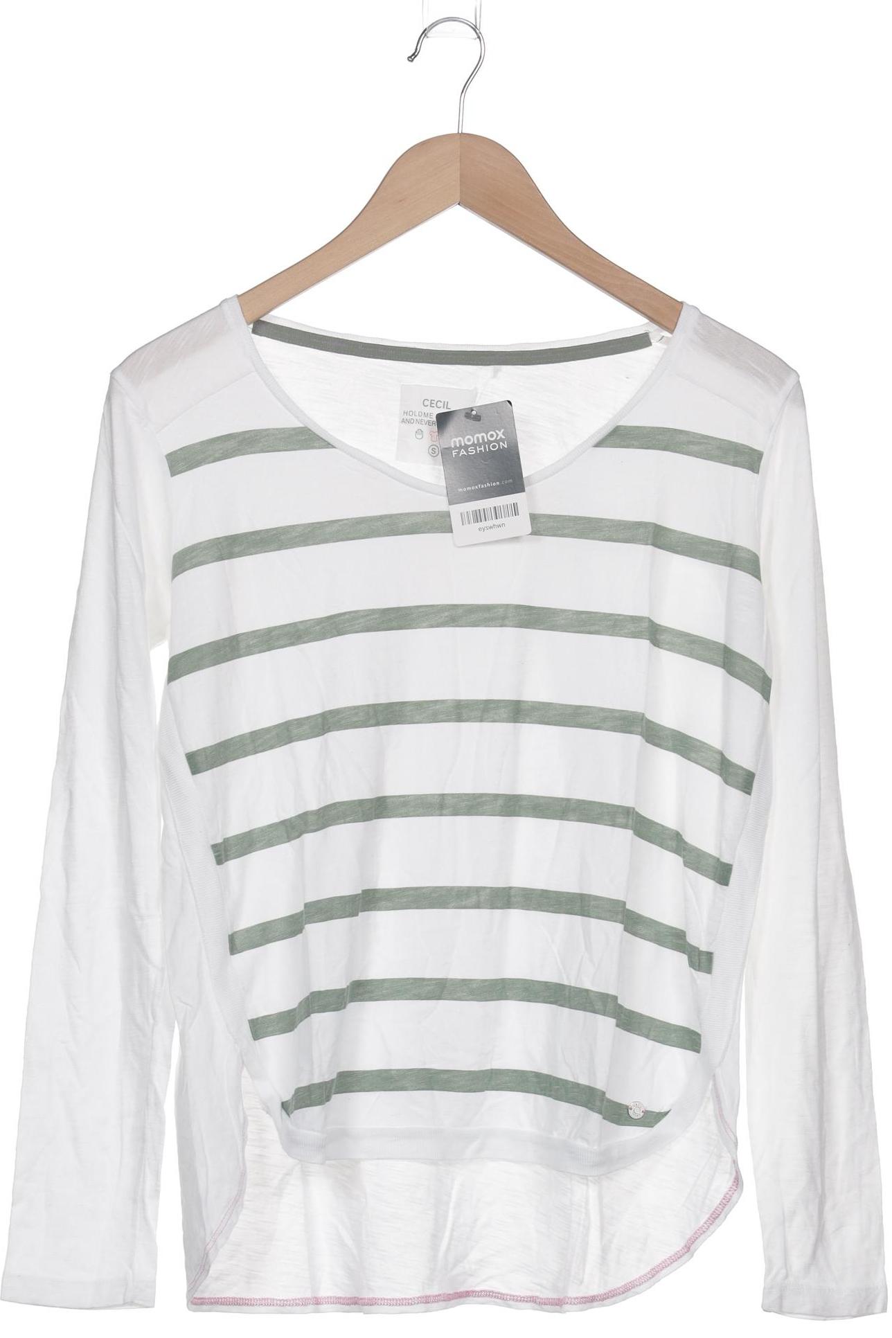 

Cecil Damen Langarmshirt, weiß, Gr. 36