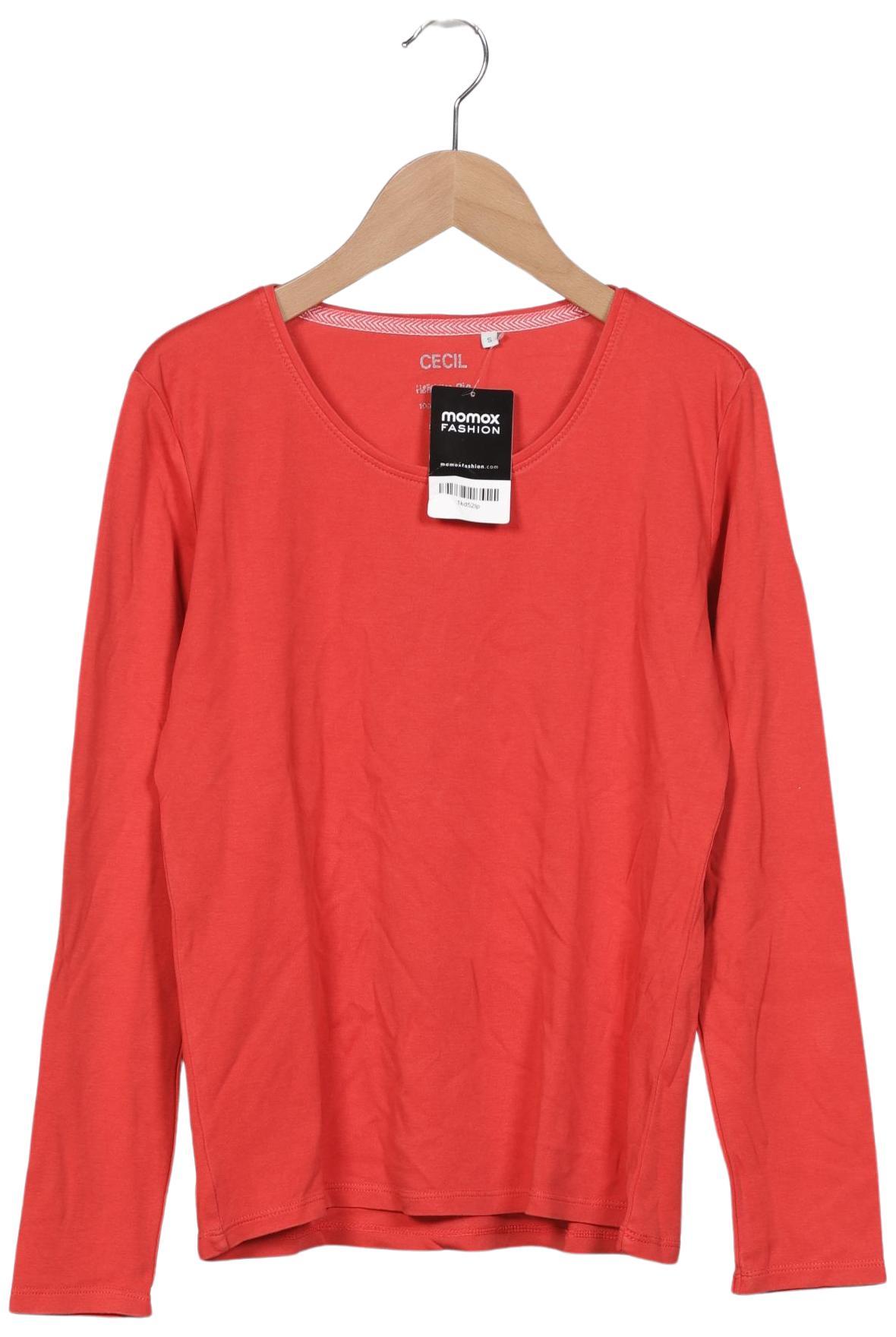 

Cecil Damen Langarmshirt, rot, Gr. 36