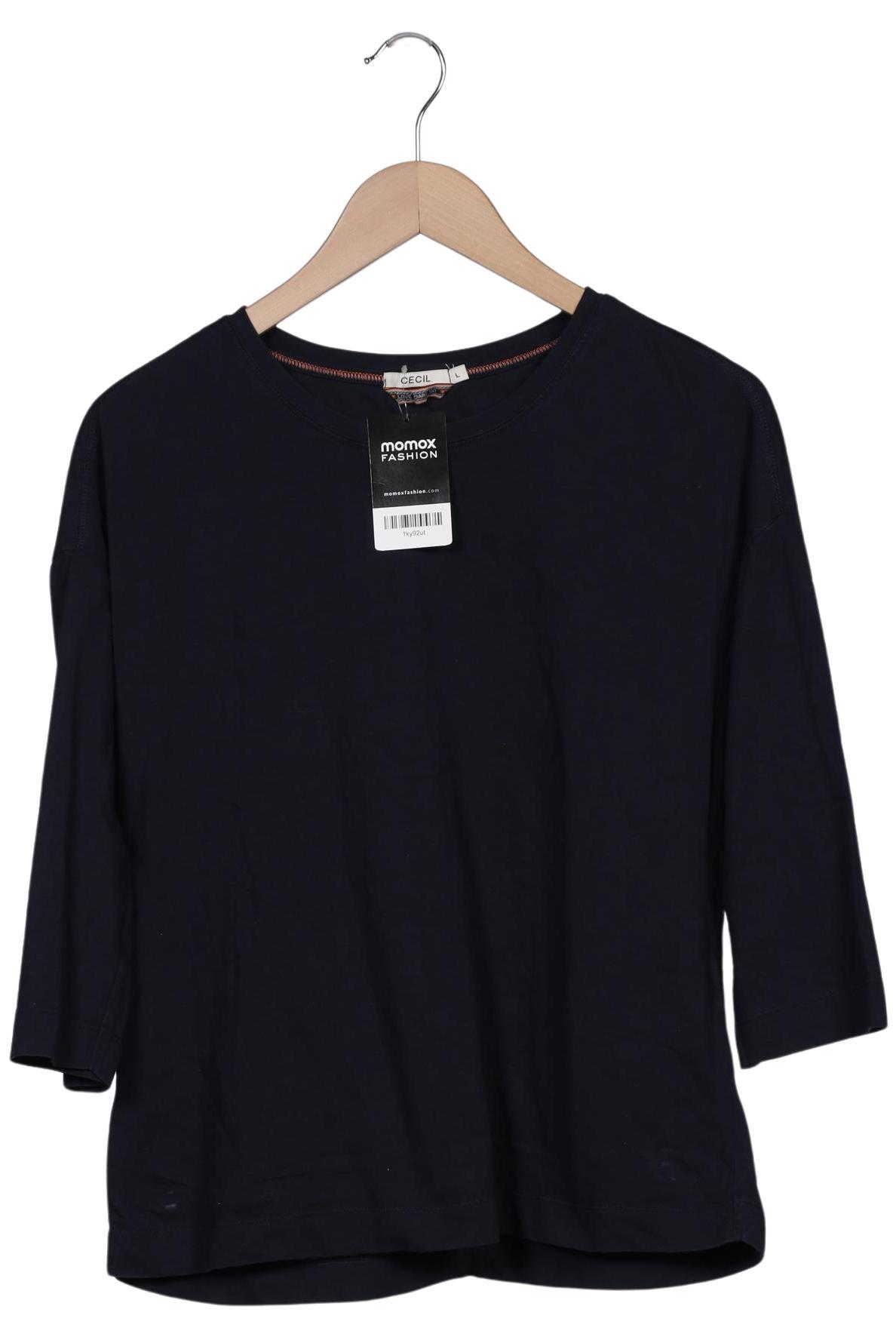 

Cecil Damen Langarmshirt, marineblau, Gr. 42