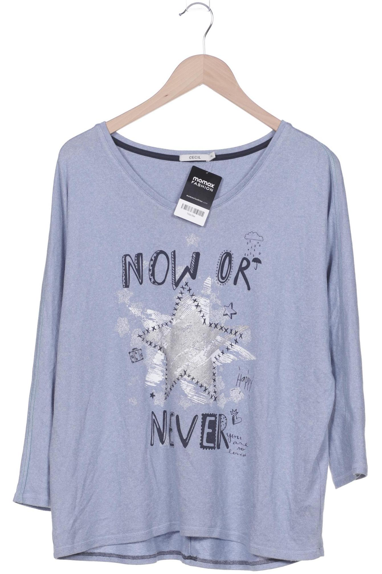 

Cecil Damen Langarmshirt, hellblau, Gr. 44