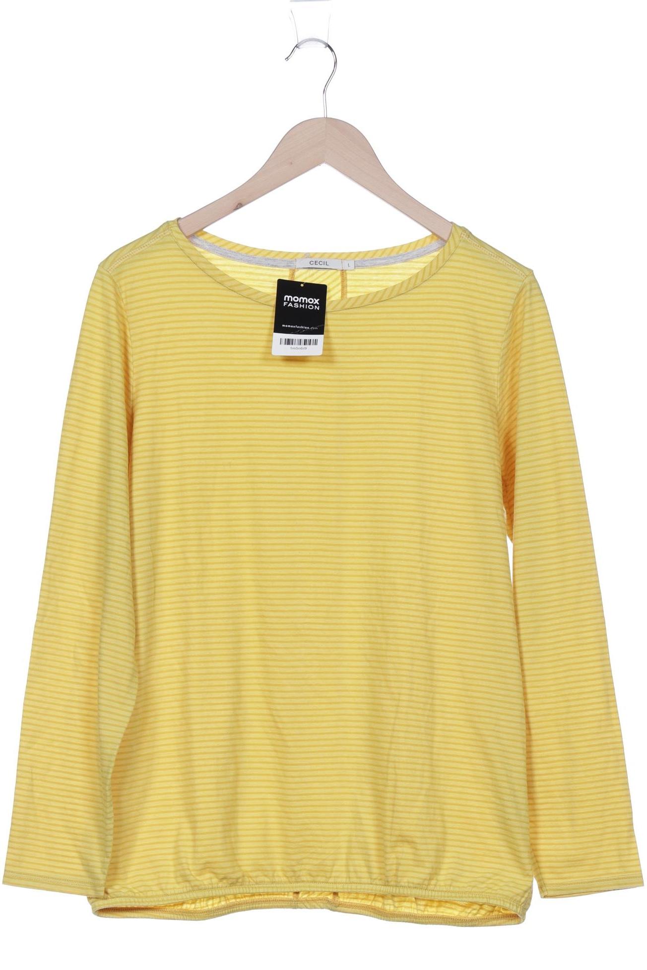 

Cecil Damen Langarmshirt, gelb, Gr. 42