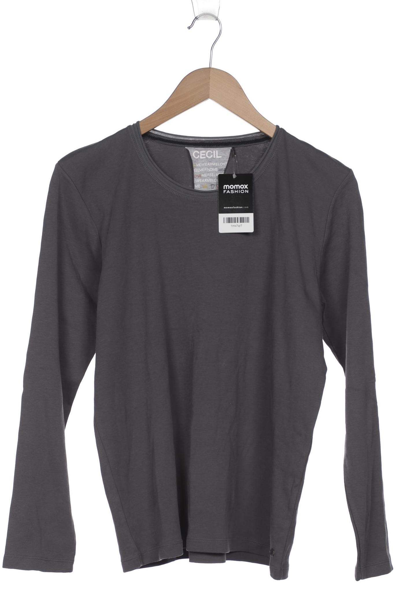

Cecil Damen Langarmshirt, grau, Gr. 42