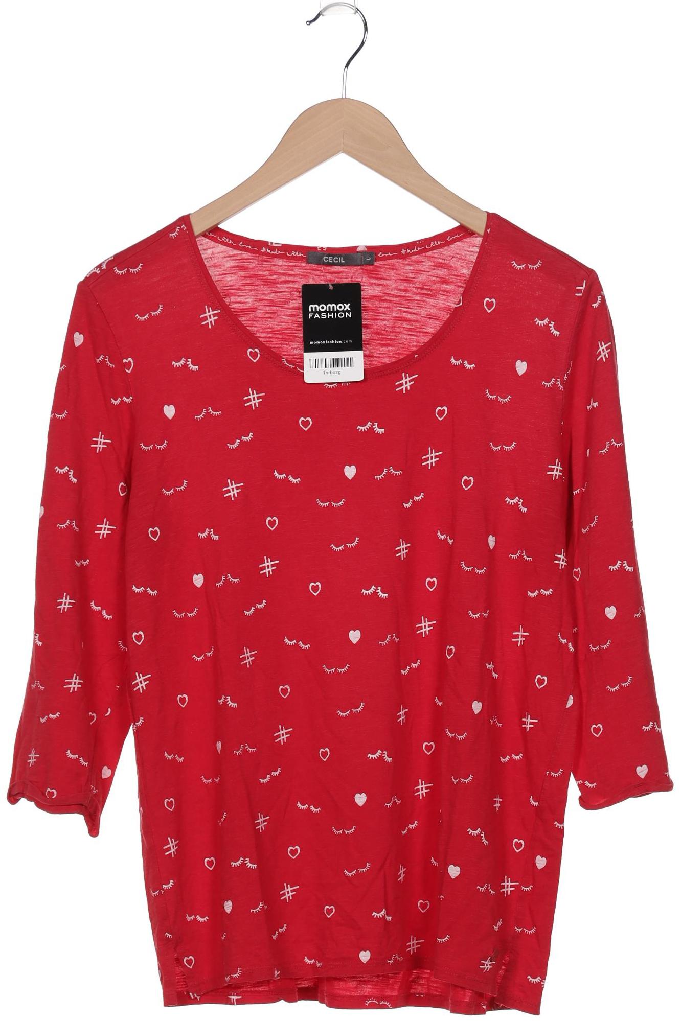 

Cecil Damen Langarmshirt, rot, Gr. 42