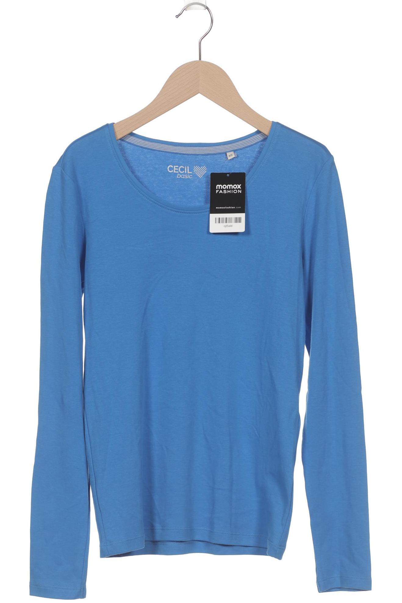 

Cecil Damen Langarmshirt, blau, Gr. 34